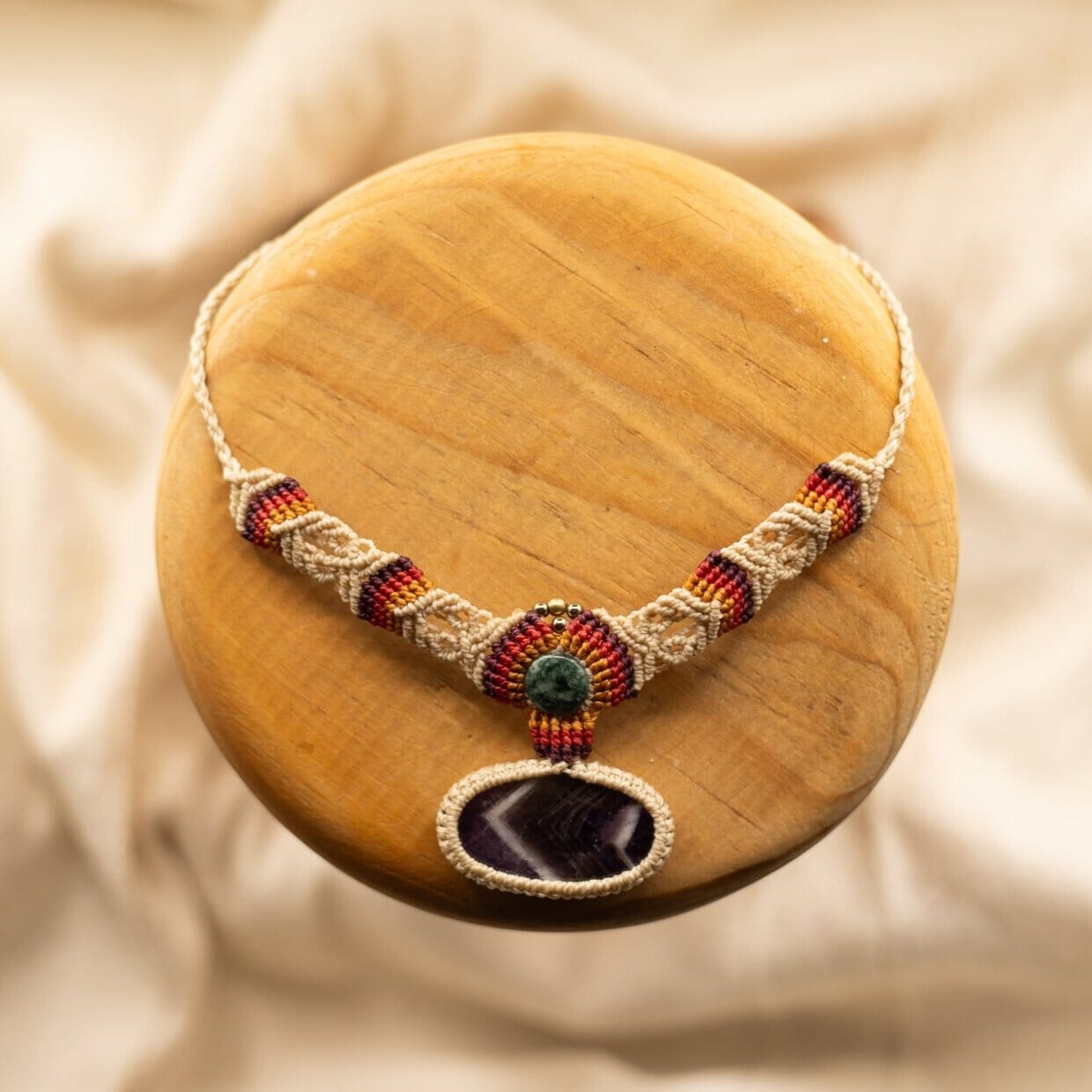 Amelia Macrame Necklace Necklaces Mother Sierra