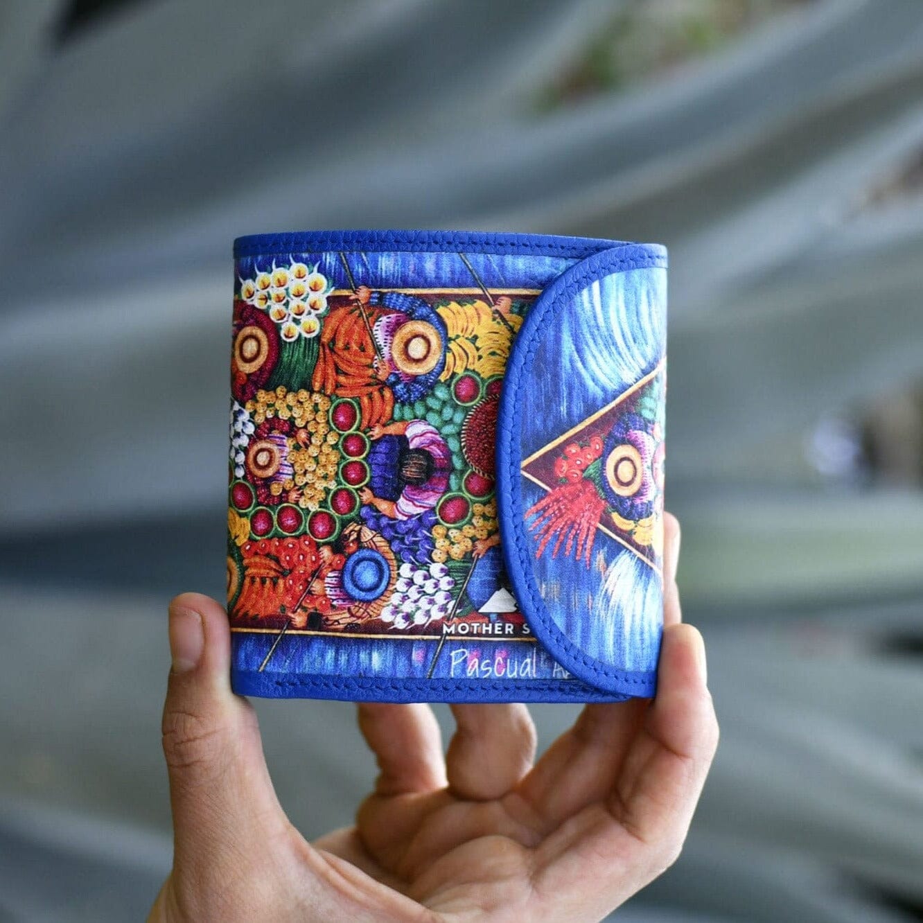 Berry Basket Leather Art Wallet Wallet Mother Sierra