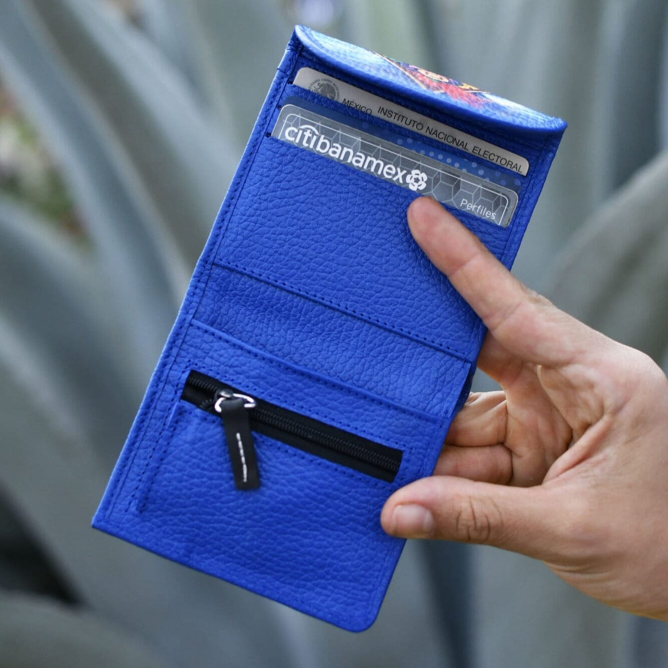 Berry Basket Leather Art Wallet Wallet Mother Sierra