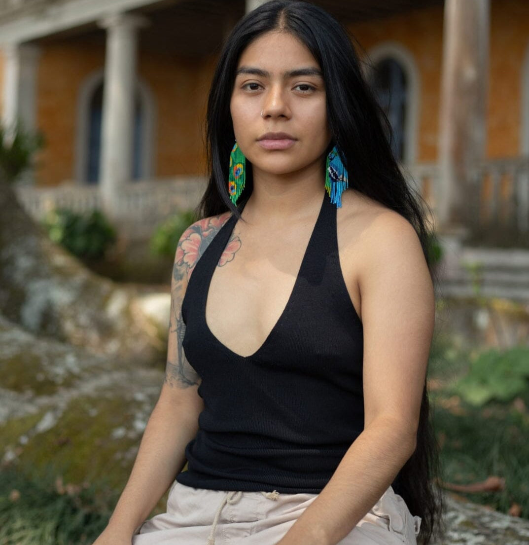 Bird of Paradise Earrings Mother Sierra