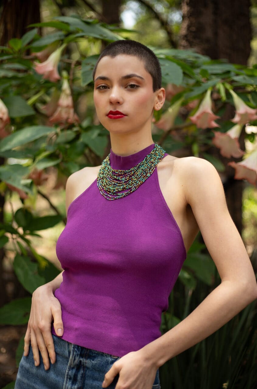 Blue Pebbles Necklaces Mother Sierra