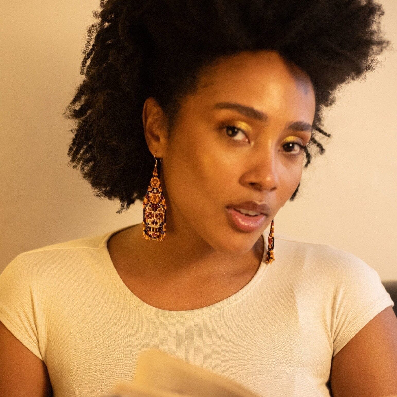 Calaverita De Chocolate Earrings Mother Sierra