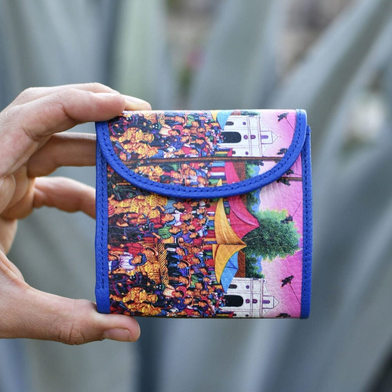 Carnival Leather Art Wallet Wallet Mother Sierra