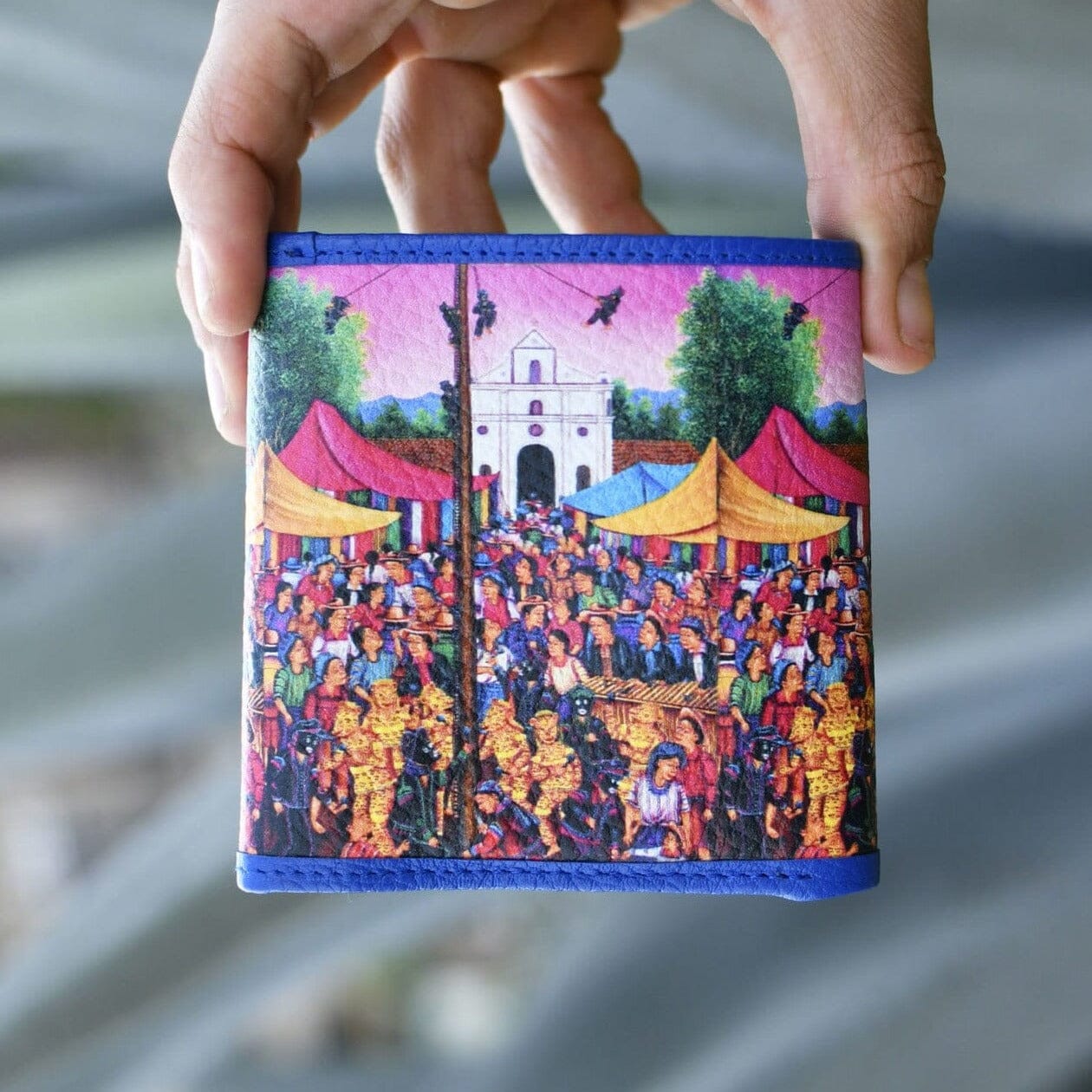 Carnival Leather Art Wallet Wallet Mother Sierra