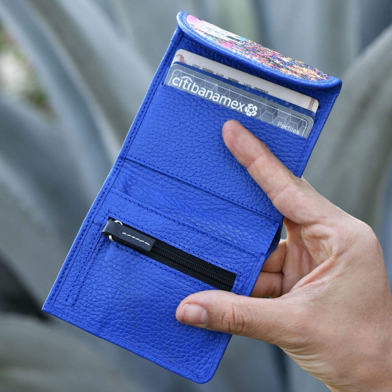 Carnival Leather Art Wallet Wallet Mother Sierra