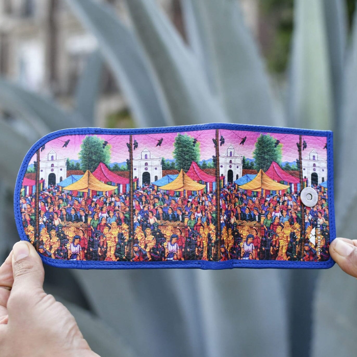 Carnival Leather Art Wallet Wallet Mother Sierra