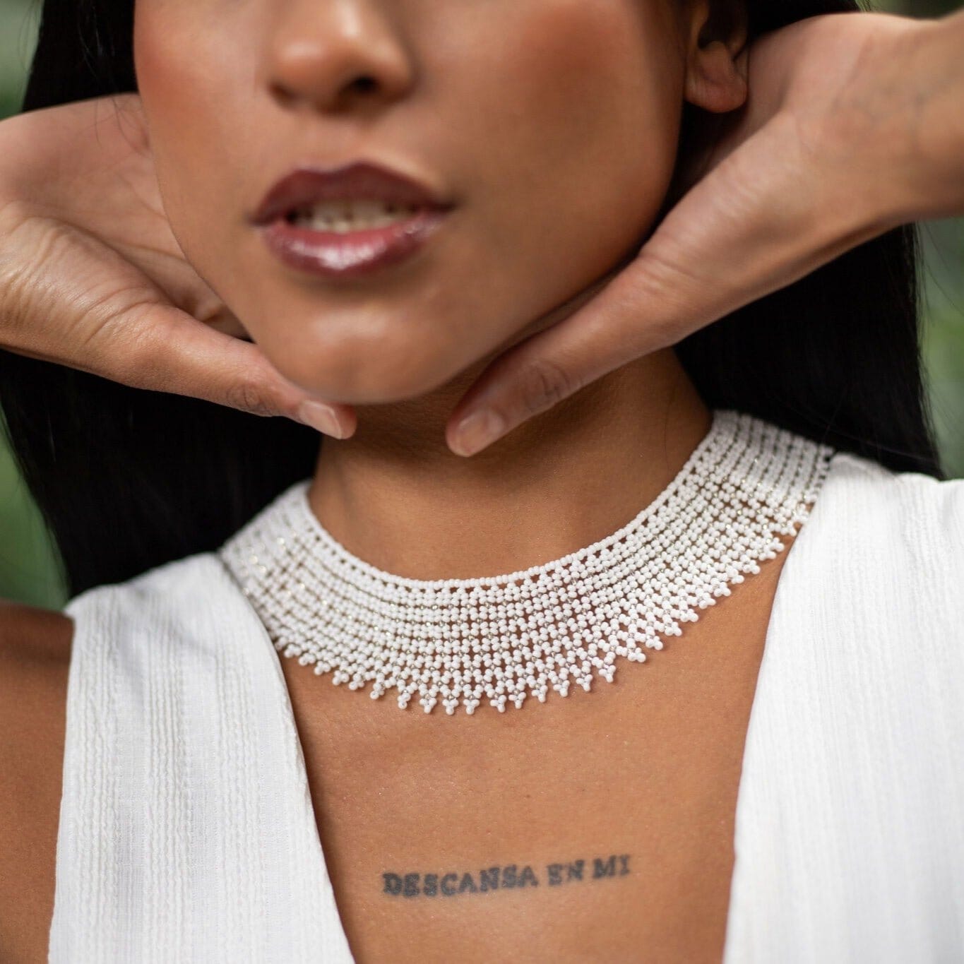 Chantilly Lace Choker Necklaces Mother Sierra