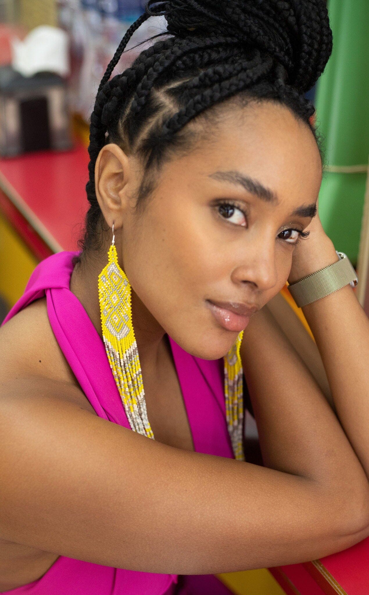 Daffodil Prism Earrings Mother Sierra