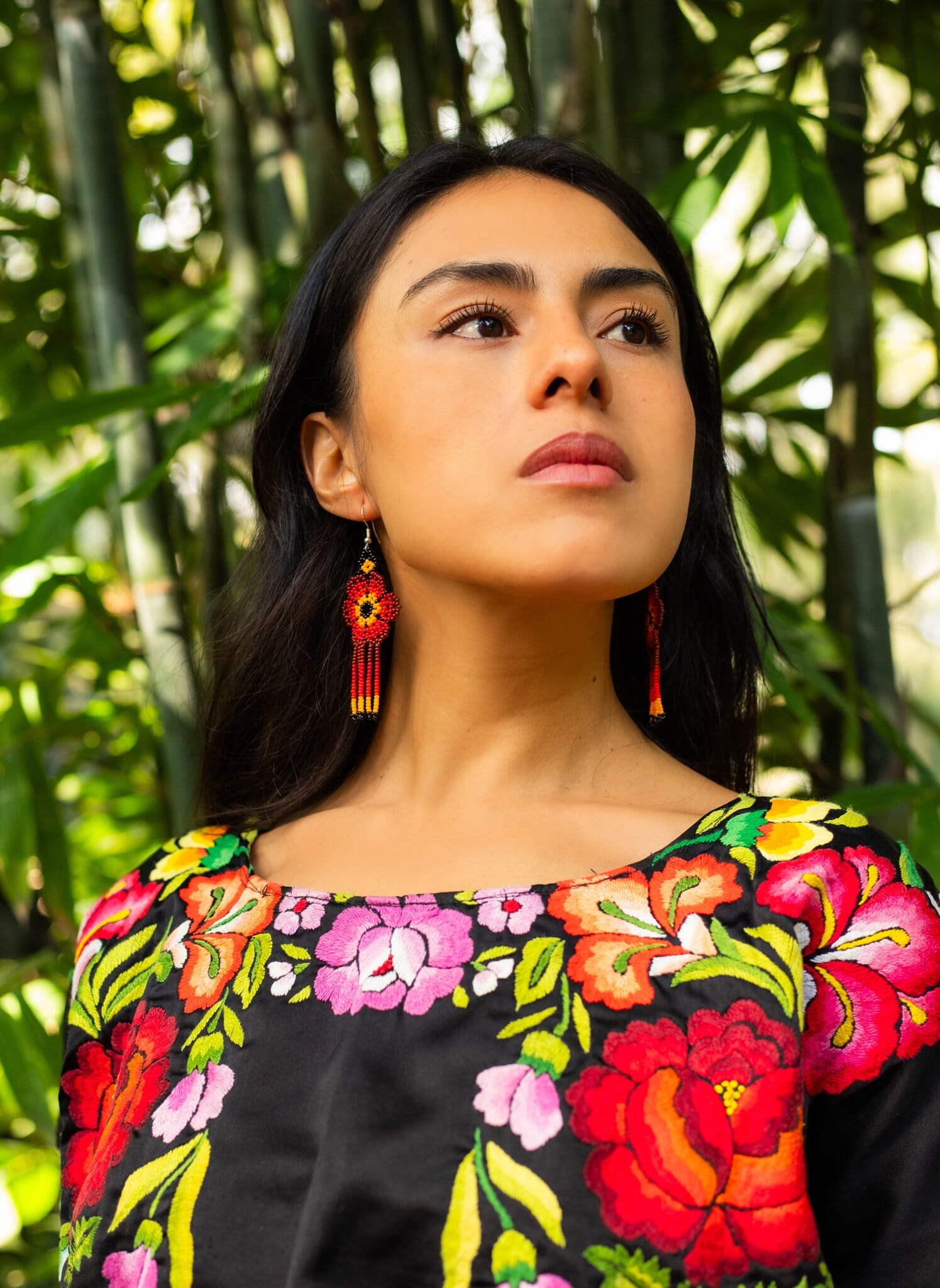 Dahlia Earrings Mother Sierra - High-quality handmade drop earrings