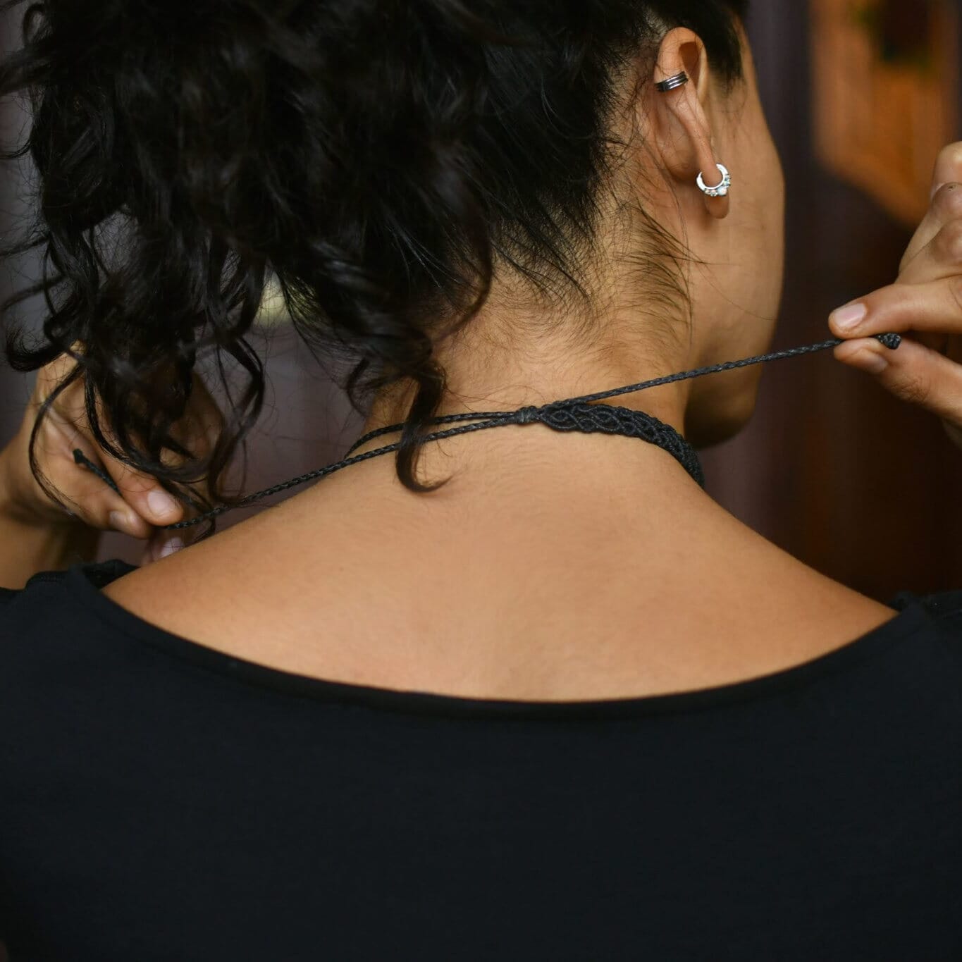 Duchess Macrame Choker Necklaces Mother Sierra