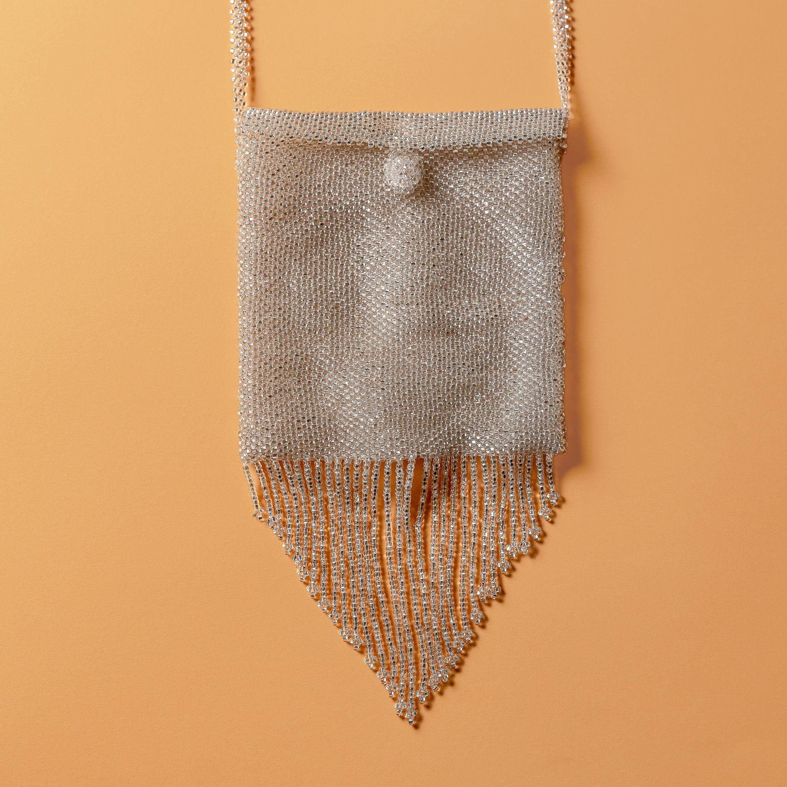 Evening Primrose Medicine Bag Beaded Medicine Bags silver dangle fringe purse native american jewelry mexican guatemalan accessories Mother Sierra