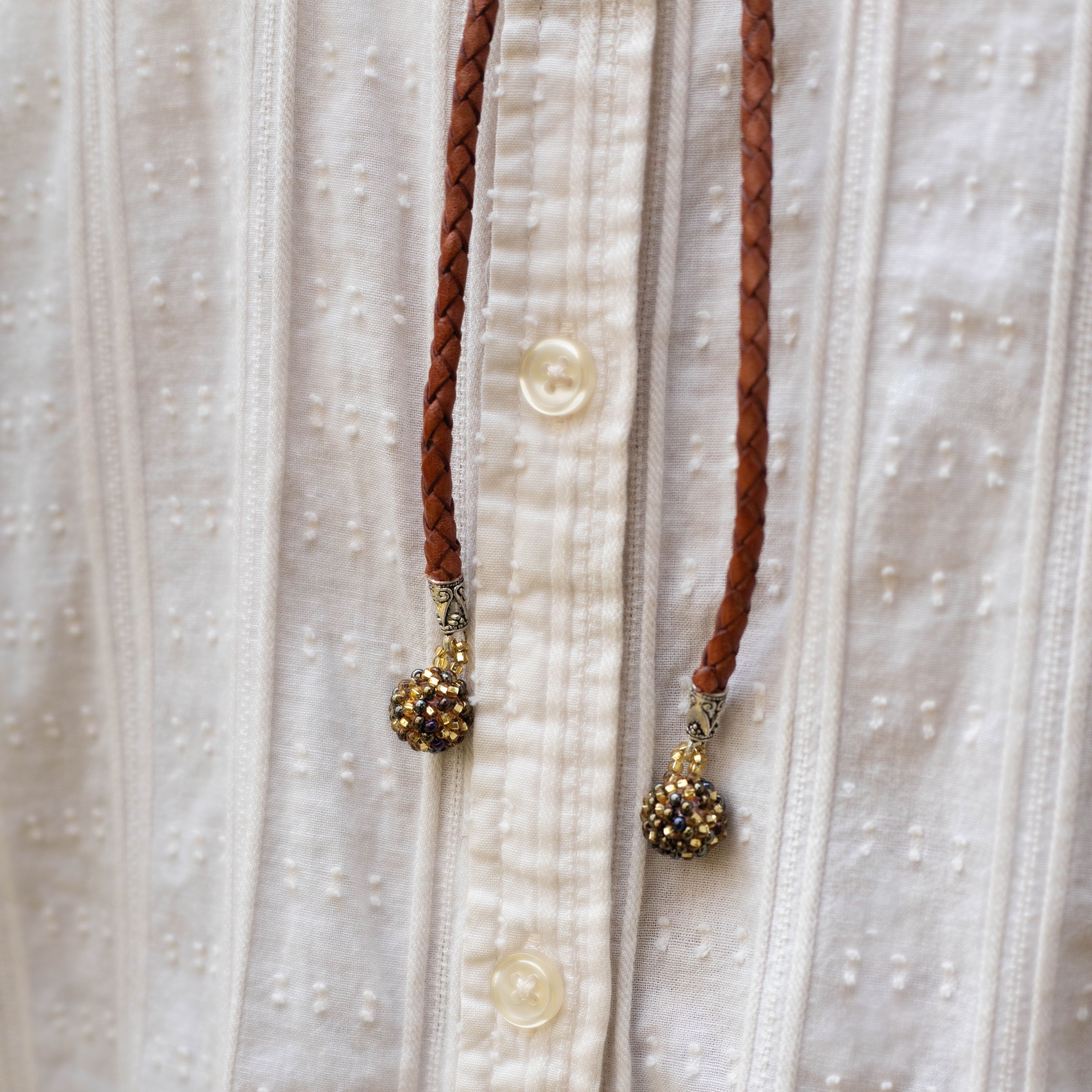 Gold Weaver Bolo Tie Necktie Mother Sierra