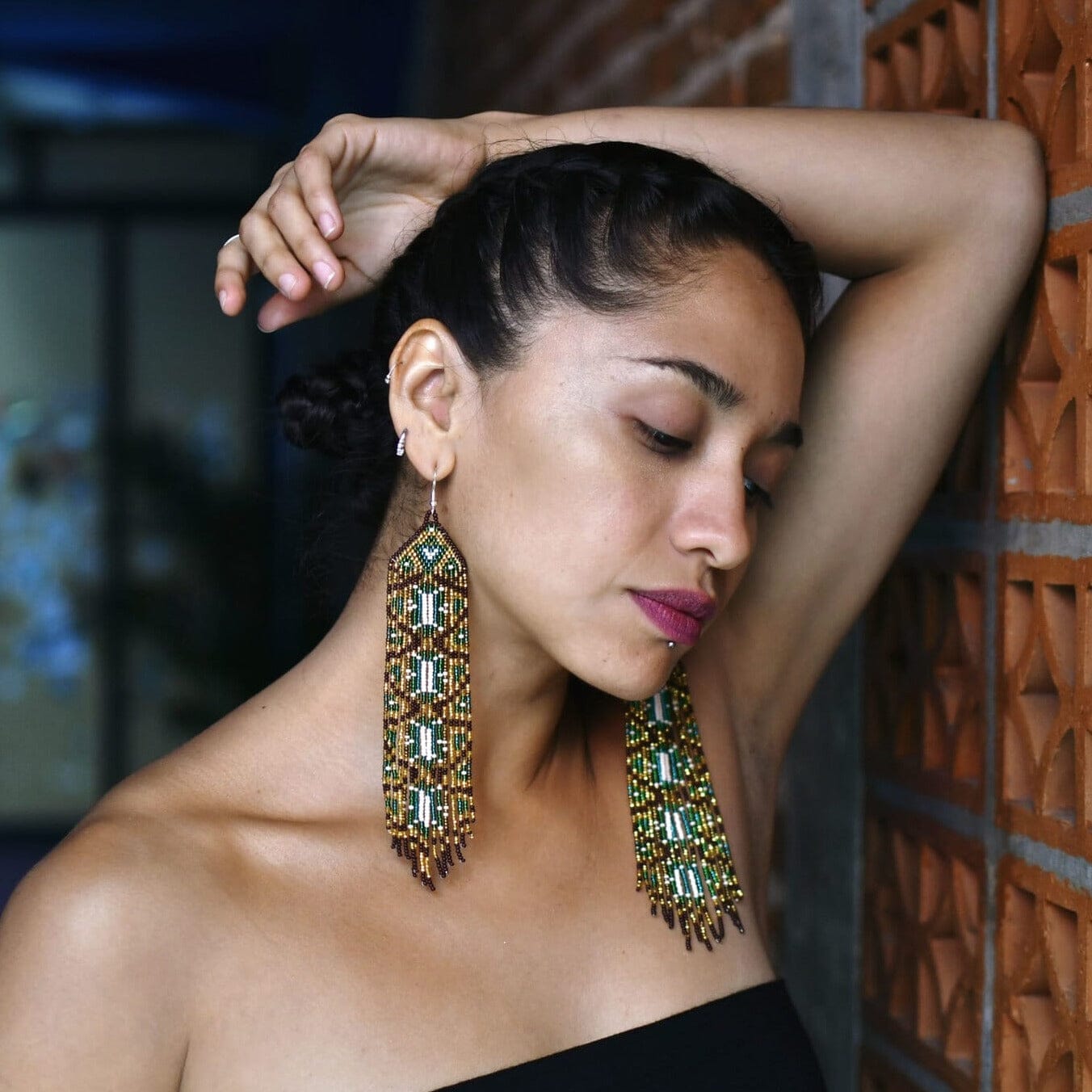 Golden Tapestry Earring Mother Sierra