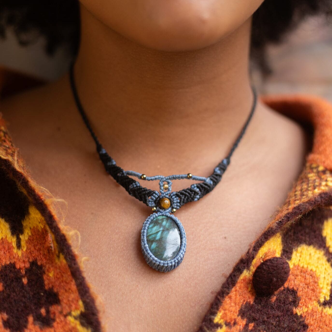 Gothic Grace Macrame Necklace Necklaces Mother Sierra