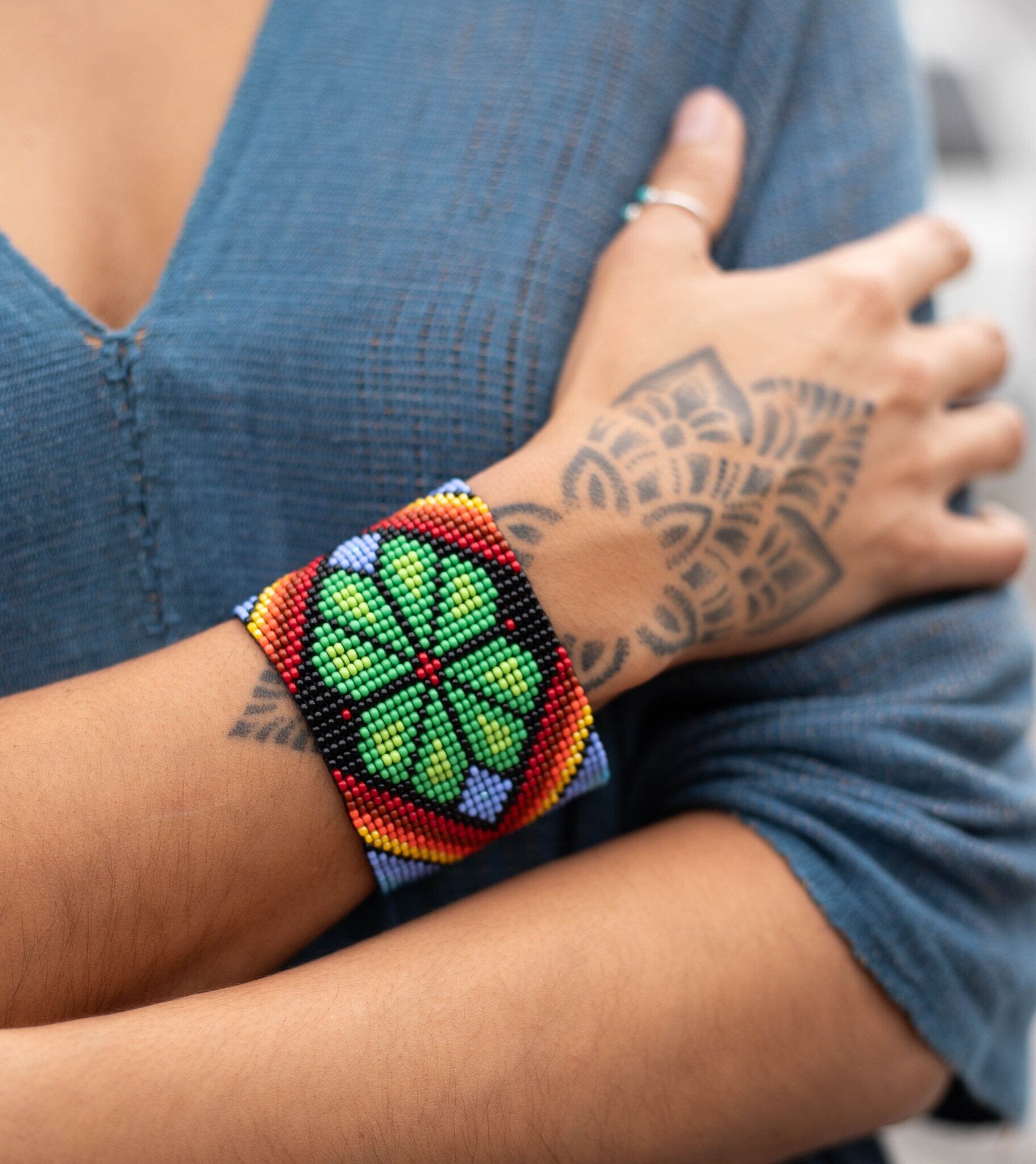 Green Clover bracelet Mother Sierra