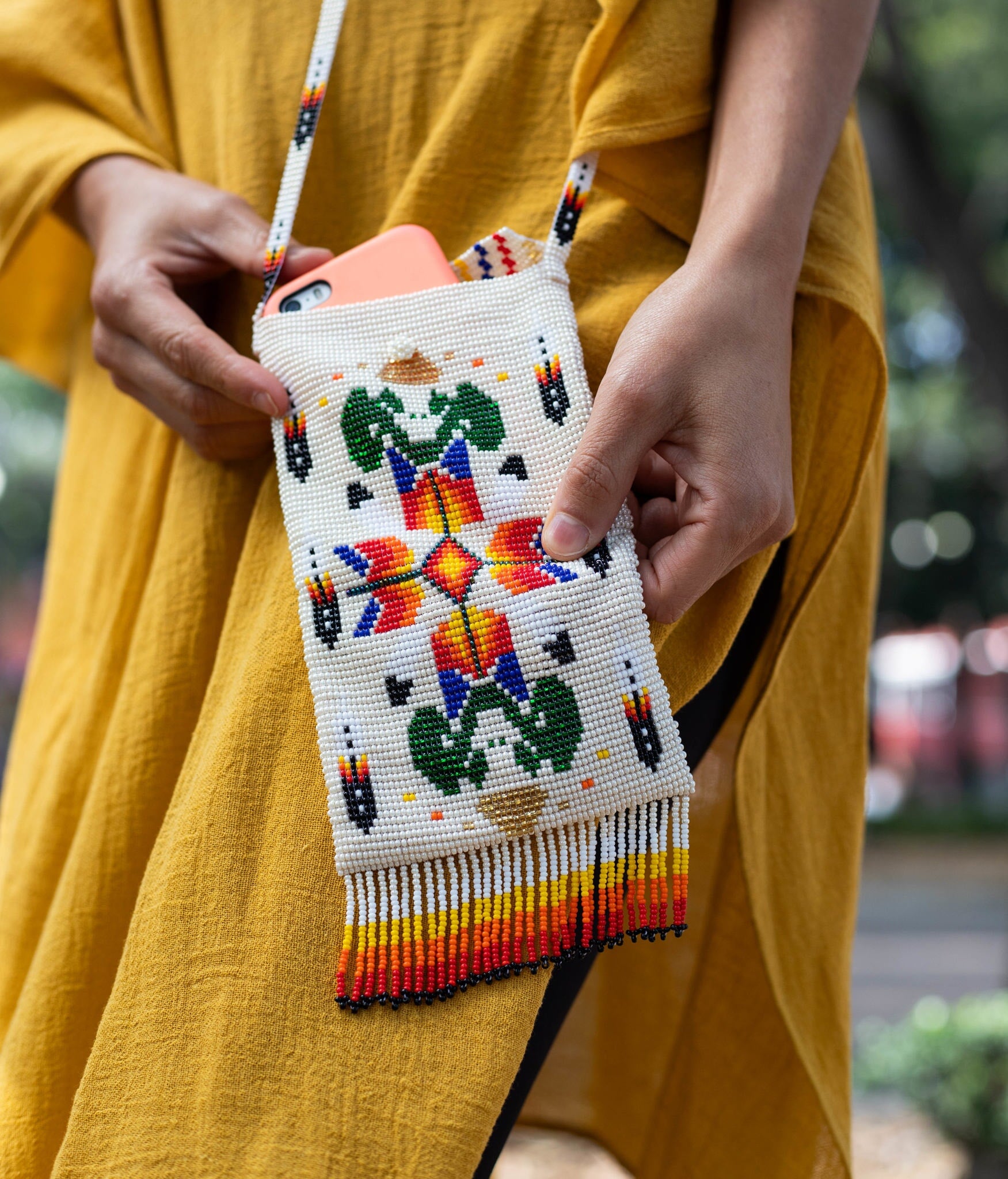 Fine stylish handmade beadwork body bags