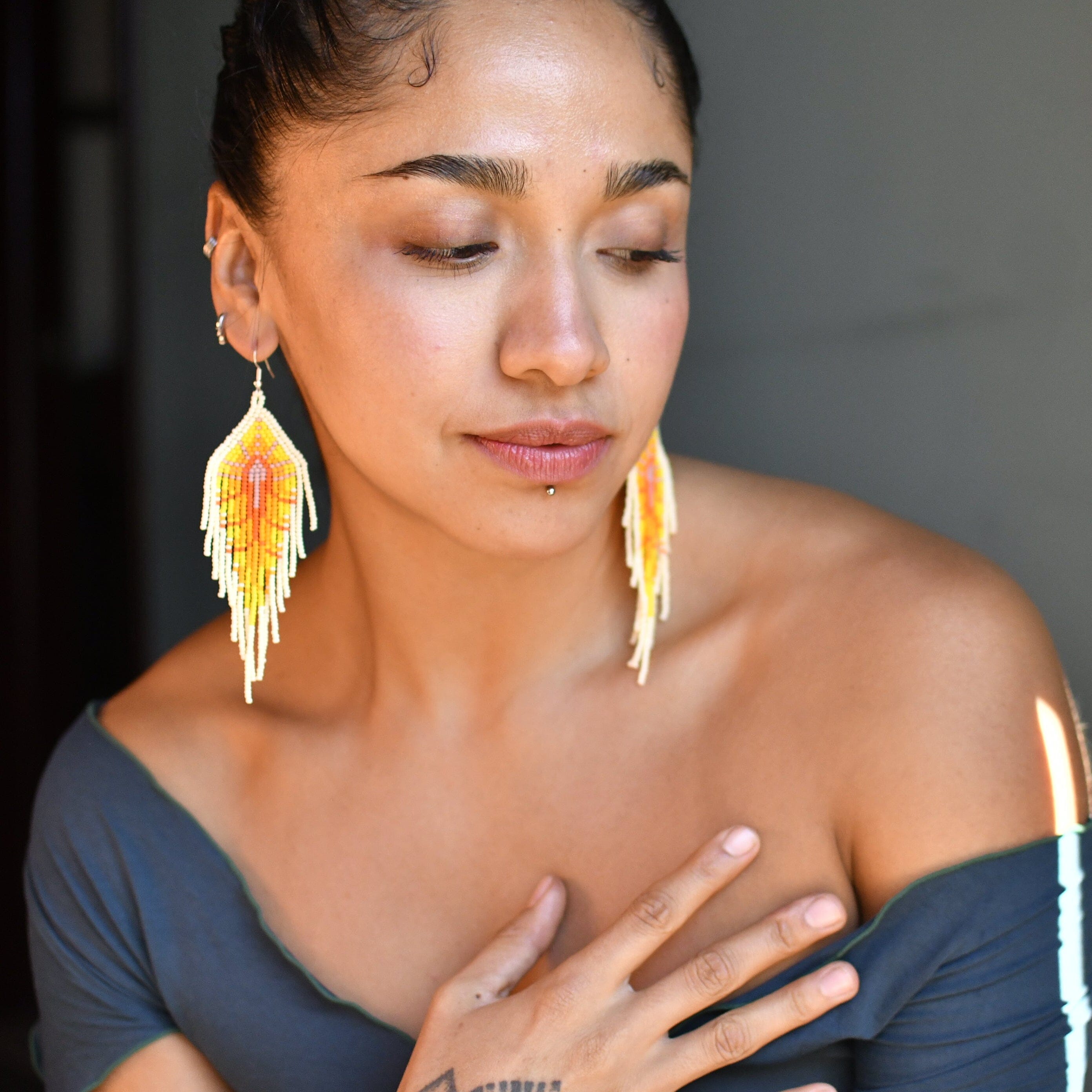 Lemon Meringue Earrings Mother Sierra