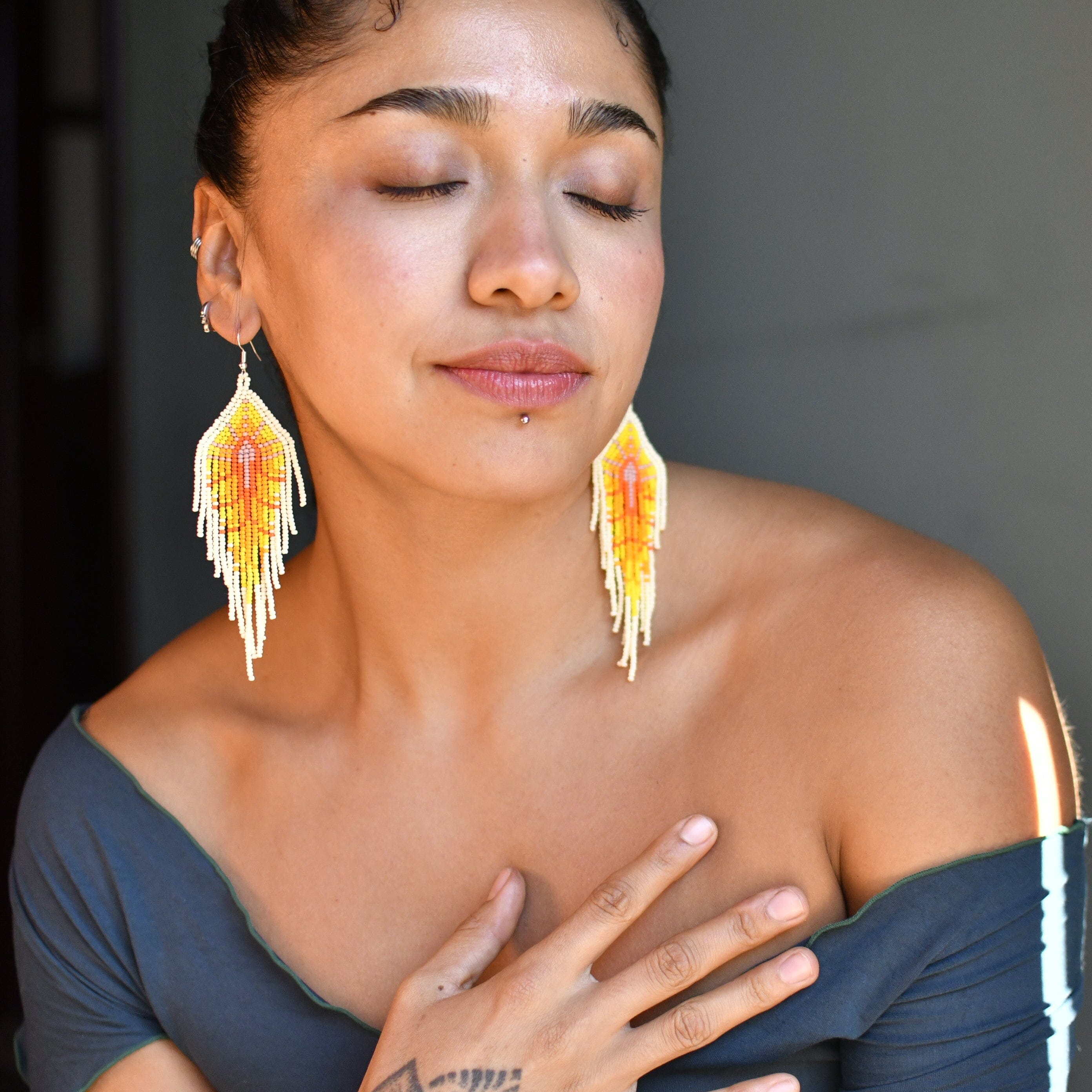 Lemon Meringue Earrings Mother Sierra