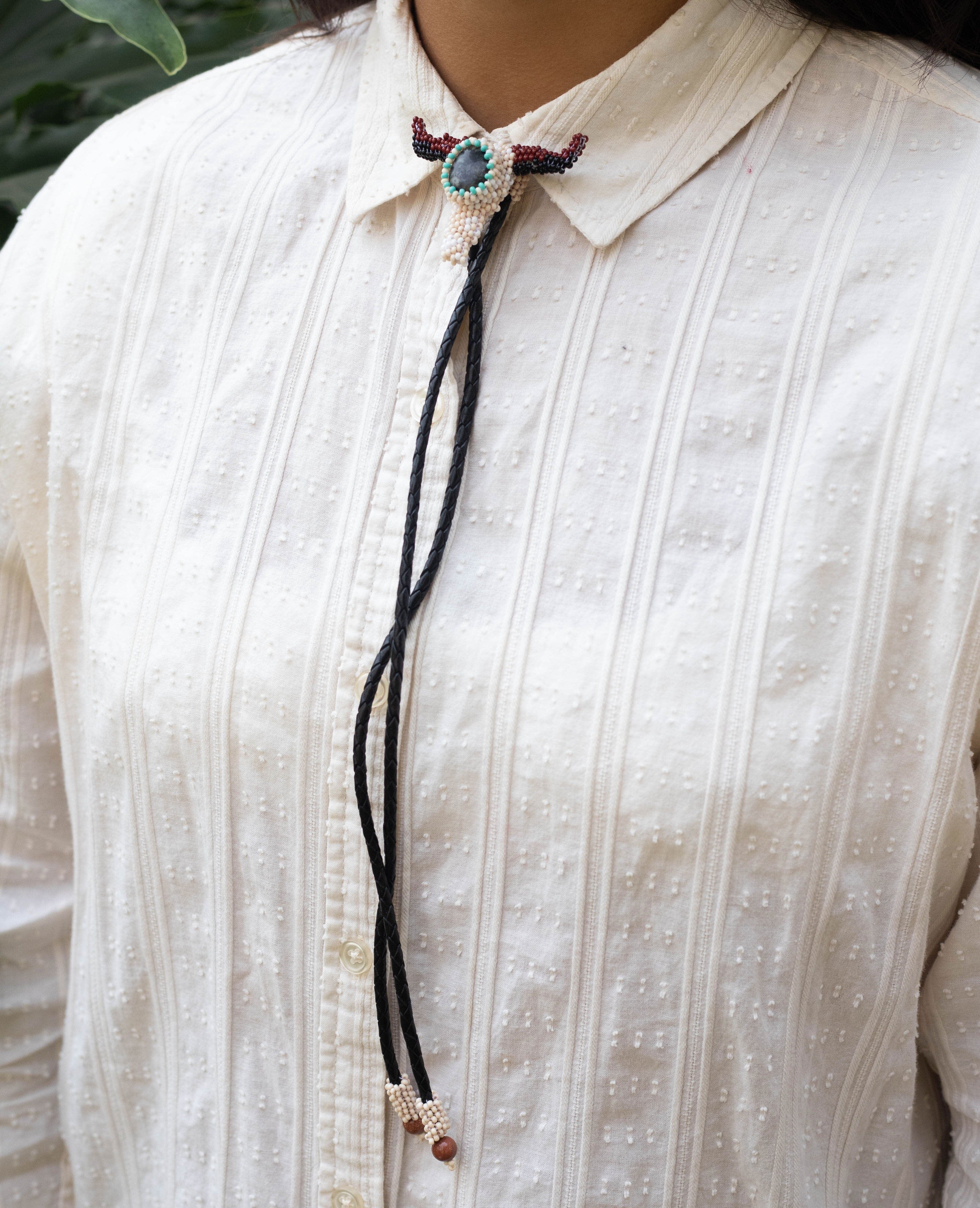 Longhorn Bolo Tie Necktie Mother Sierra