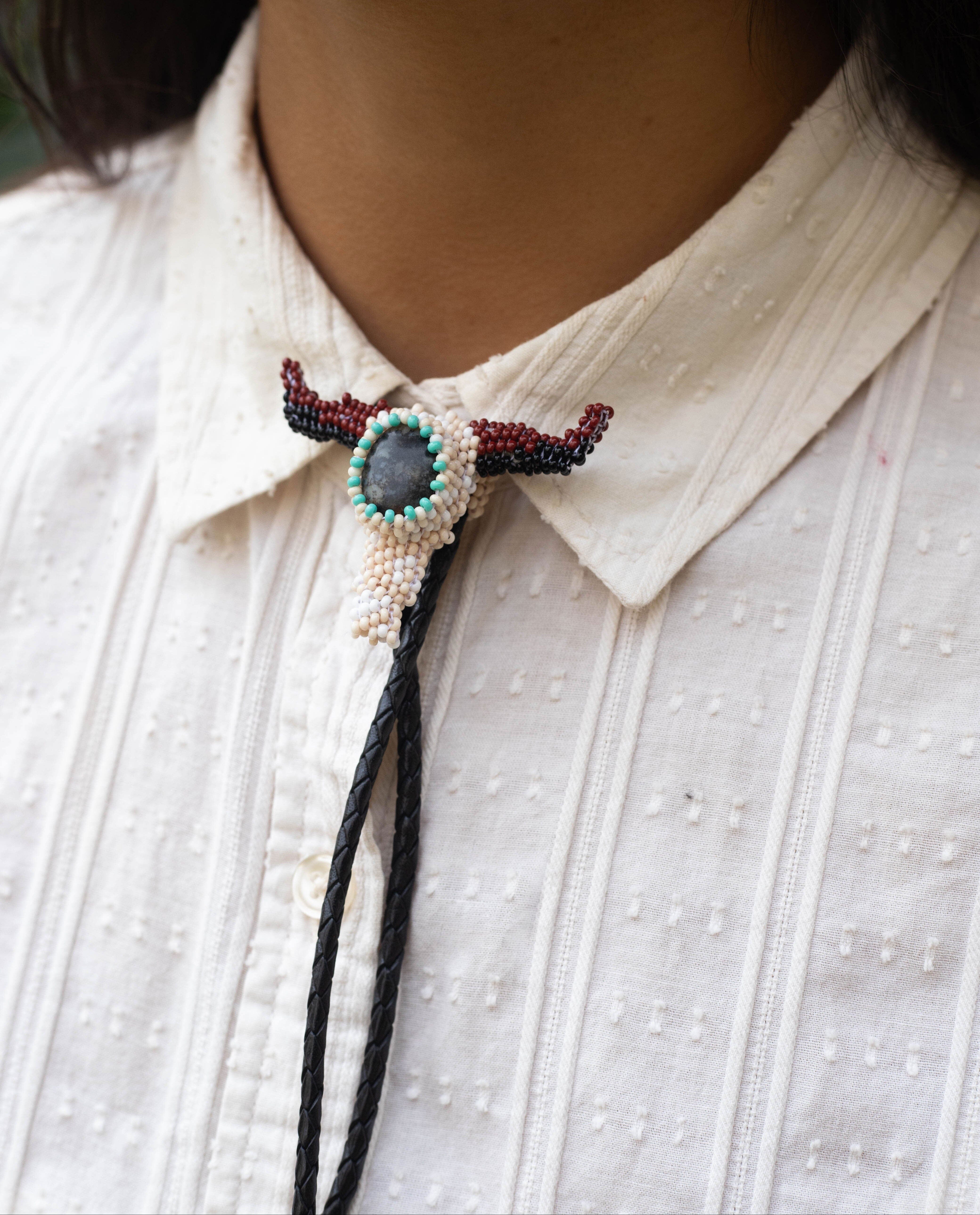 Longhorn Bolo Tie Necktie Mother Sierra