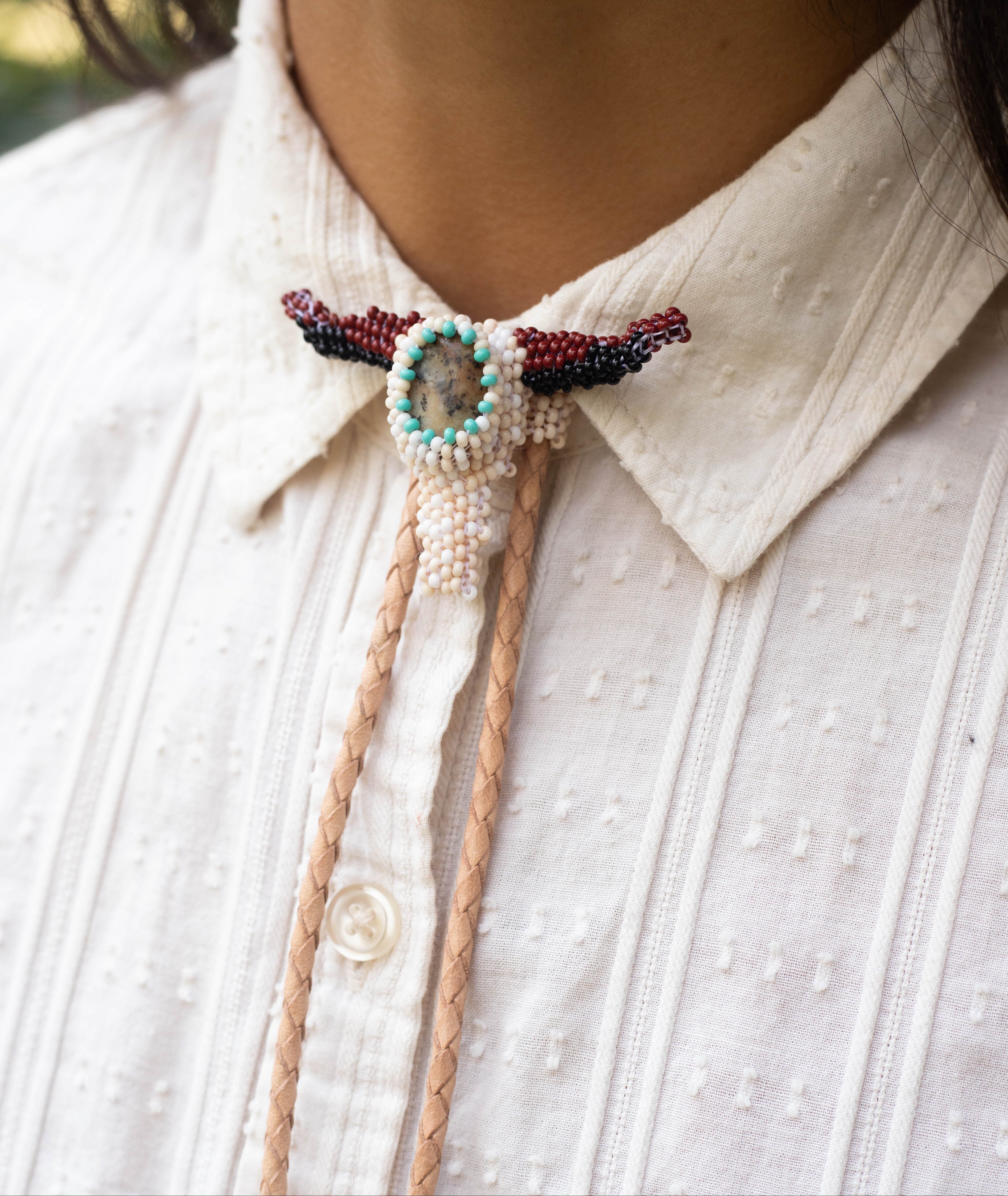 Longhorn Bolo Tie Necktie Mother Sierra