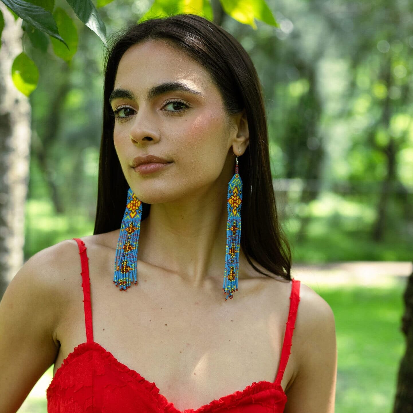 Mosaic Braid Earrings Mother Sierra