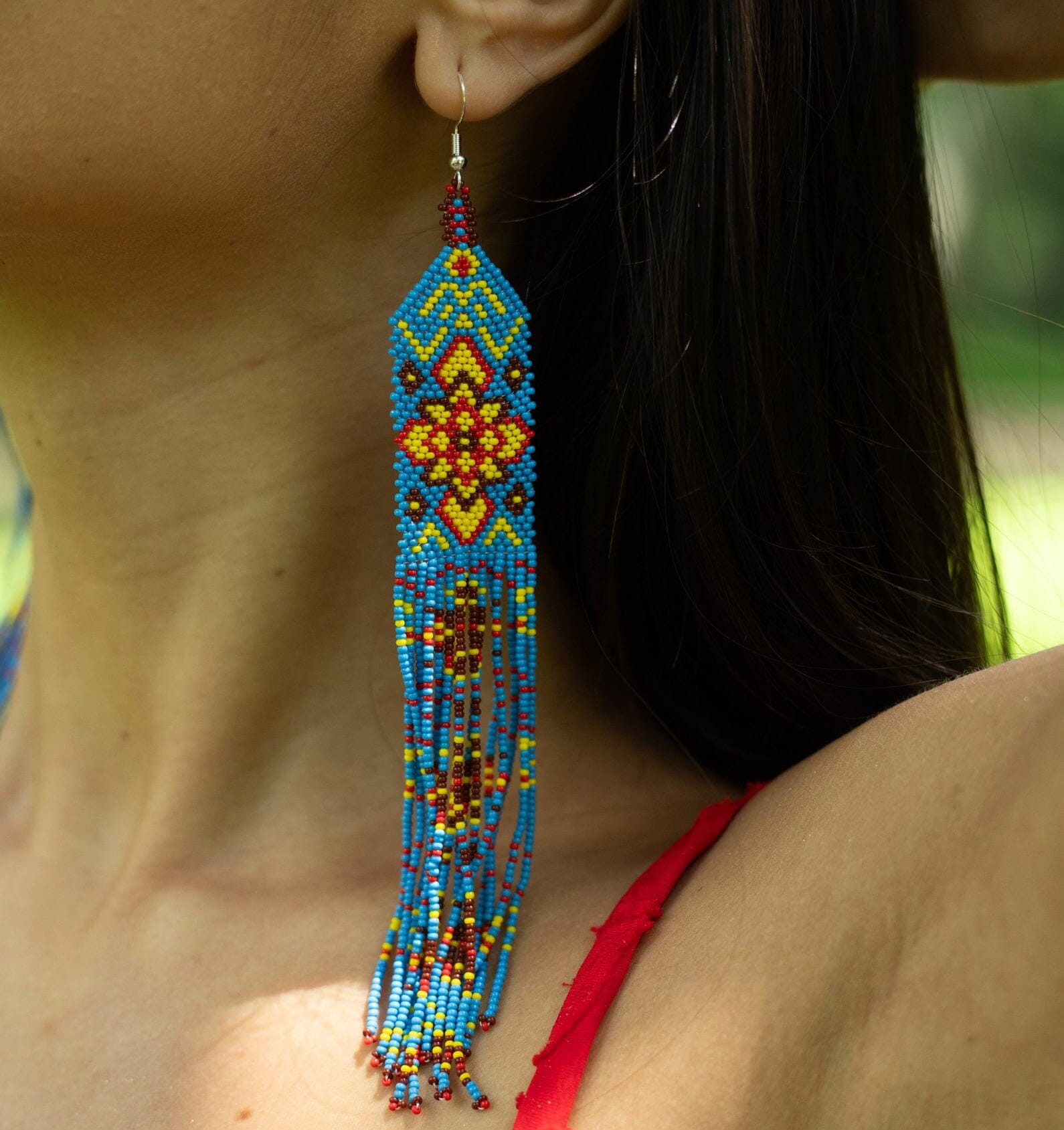 Mosaic Braid Earrings Mother Sierra