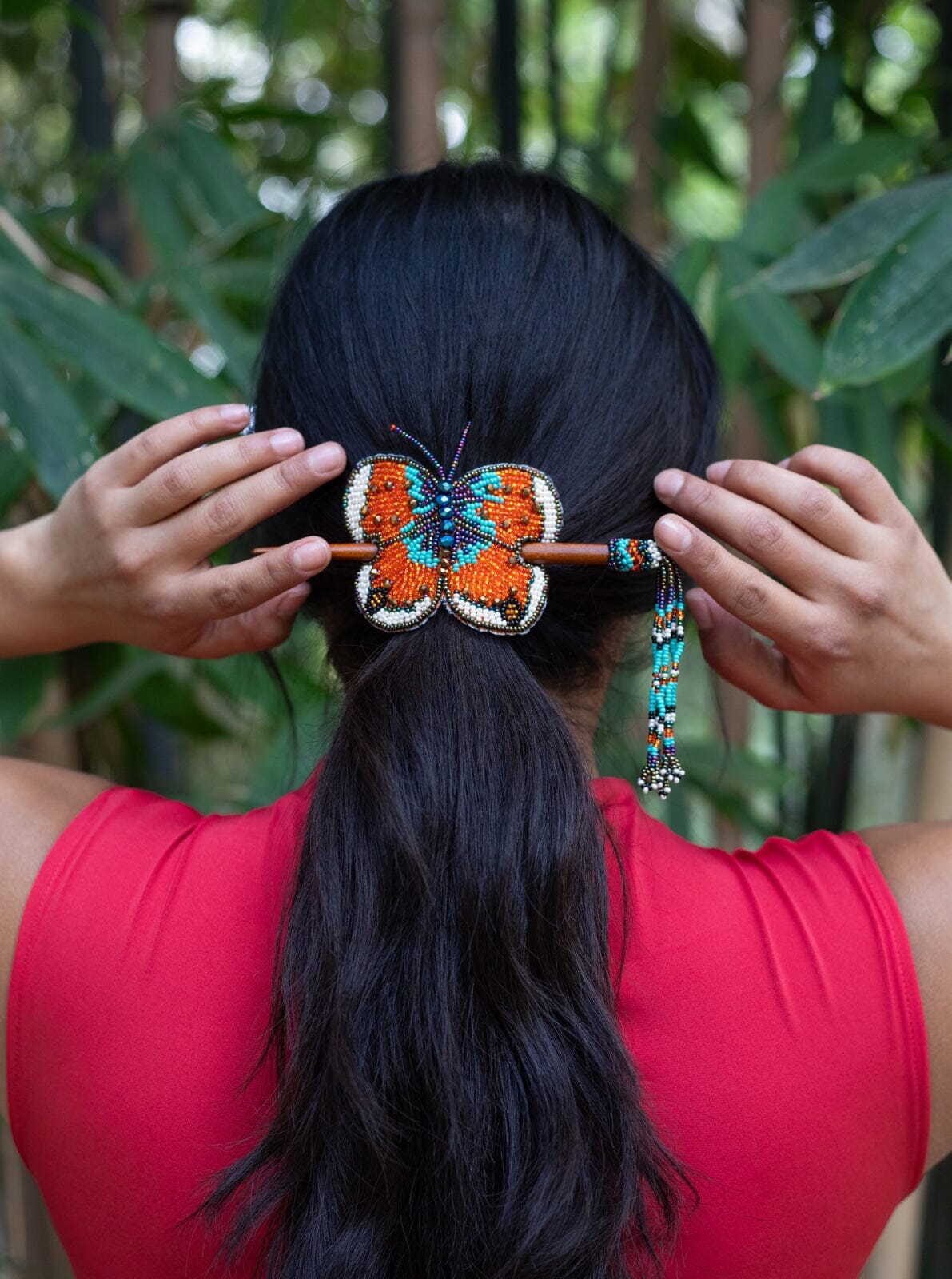 Painted Lady Butterfly Hair Pieces Mother Sierra