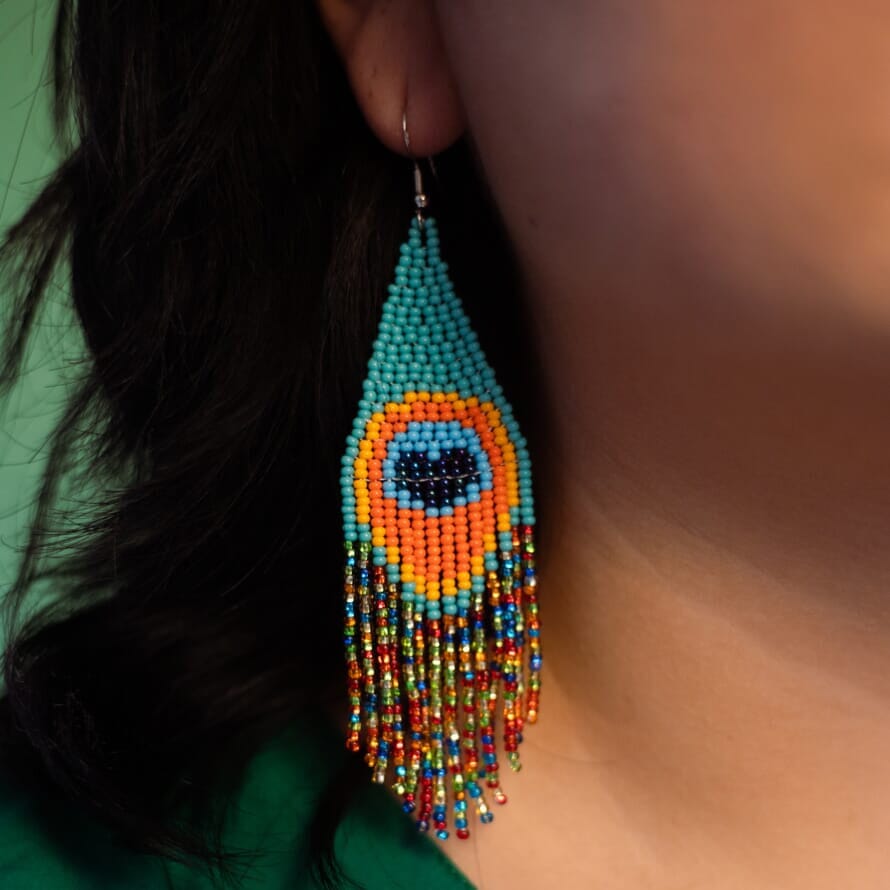 Pavo Real Earrings Mother Sierra
