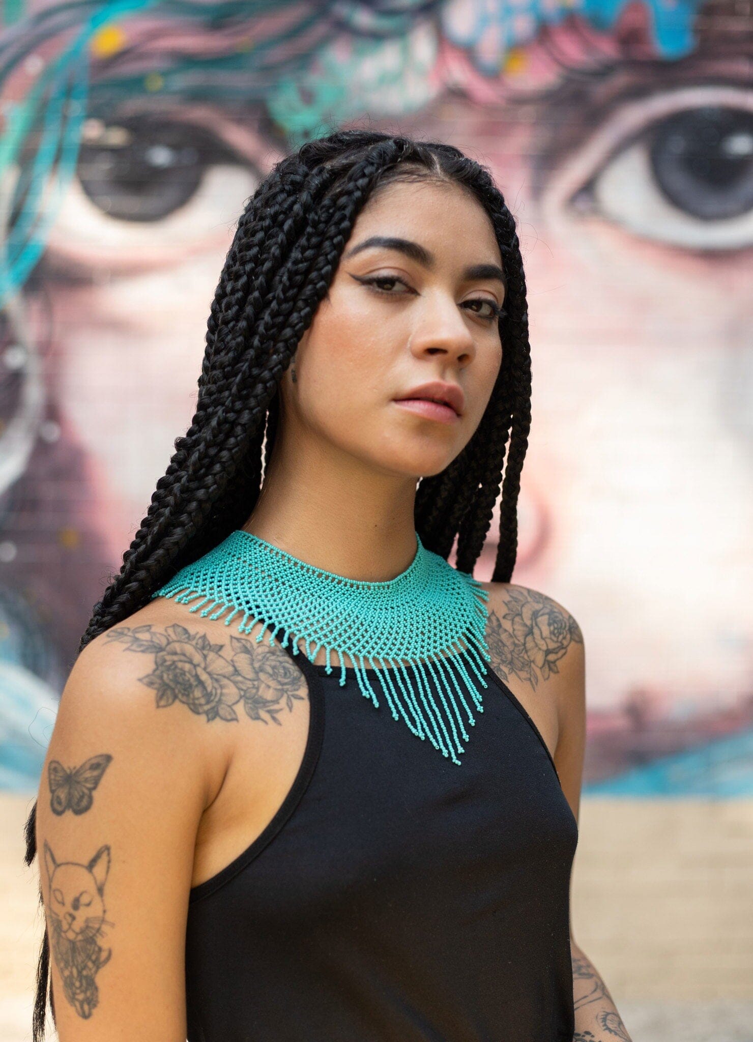 Peacock Eyelet Necklaces Mother Sierra