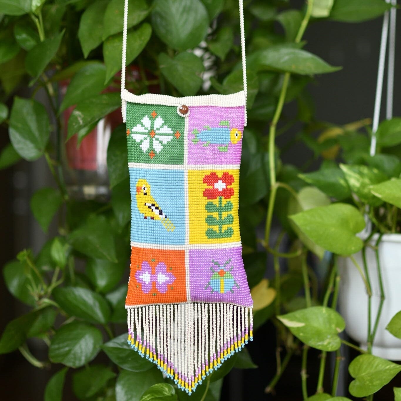 Pequeña Beaded Purses Mother Sierra