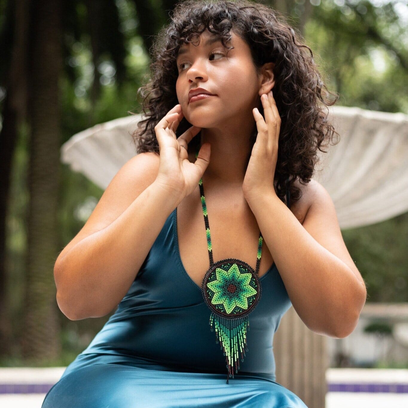 Peyote NecklaceBag Necklace Bag Mother Sierra