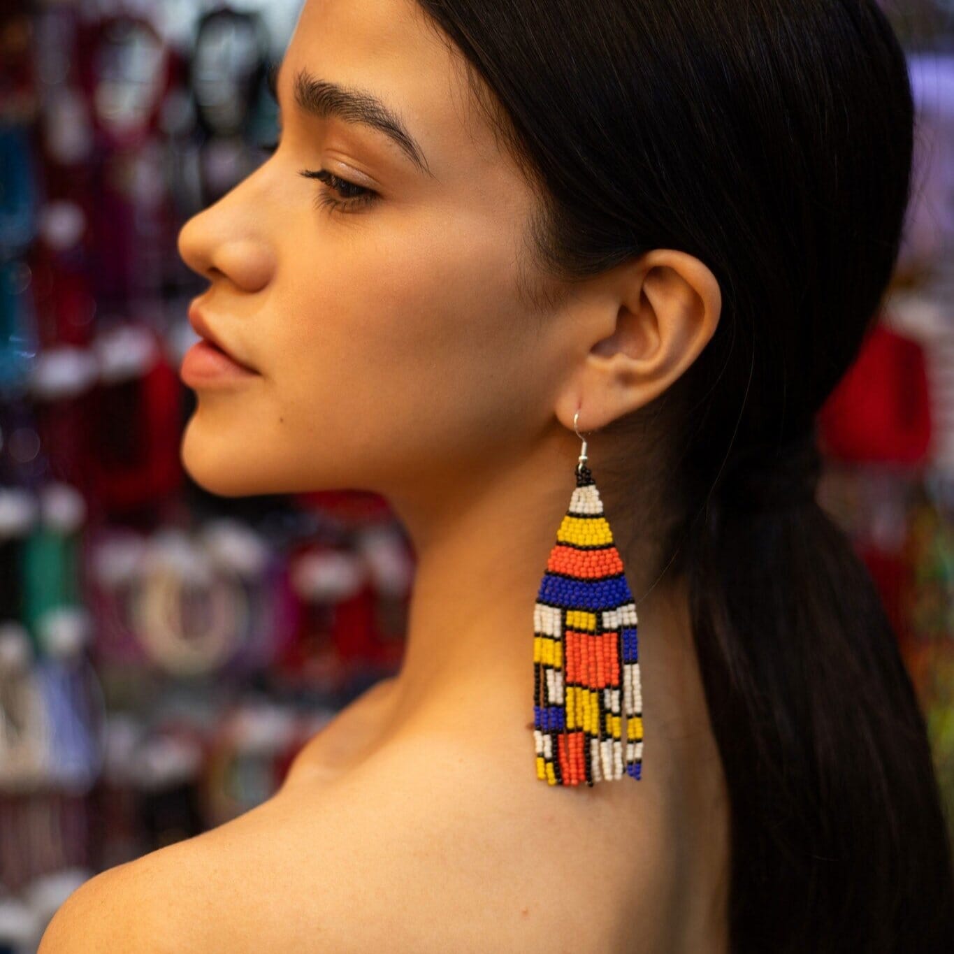 Piet Blocks Earrings Mother Sierra