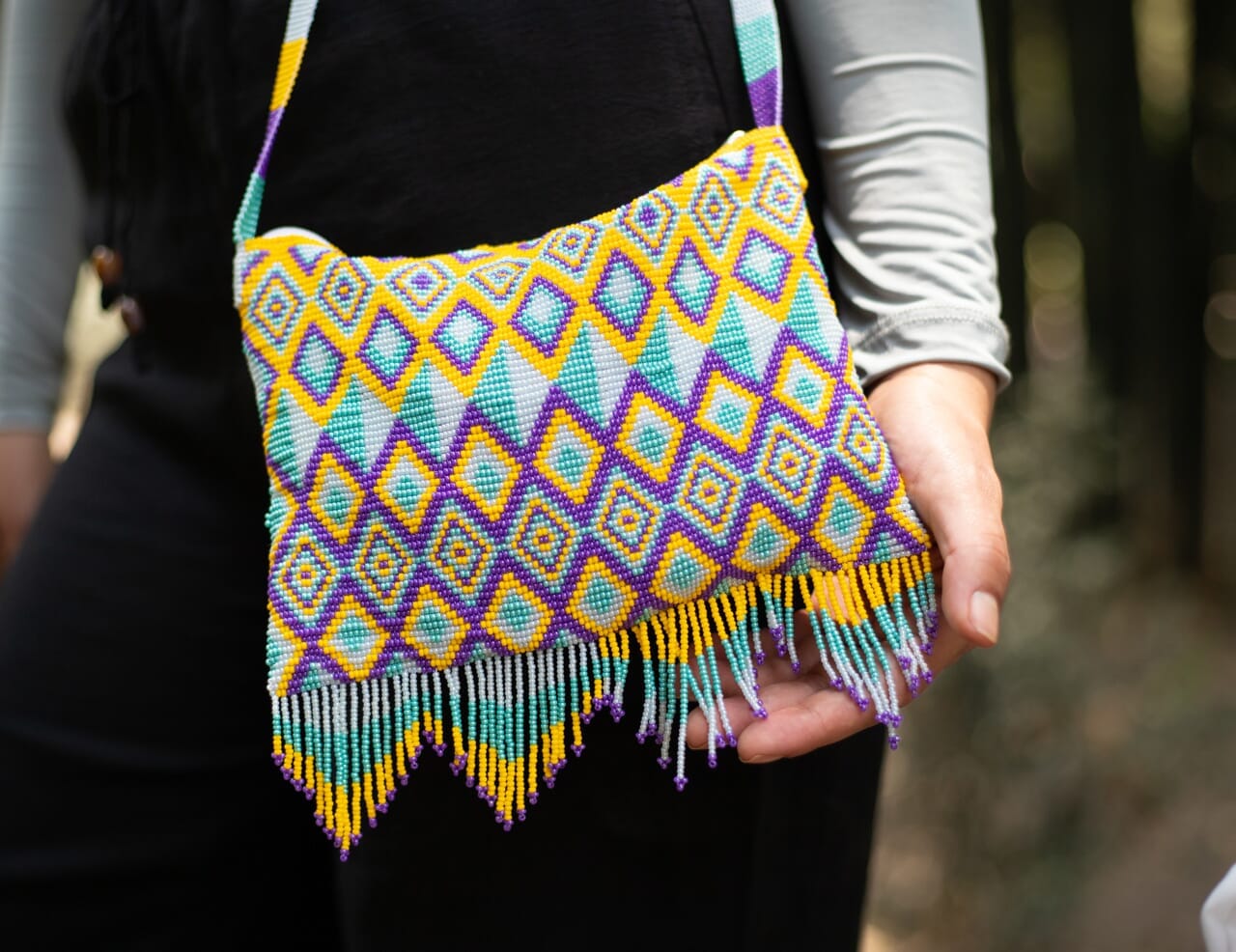 Purple Rain Beaded Purses Mother Sierra