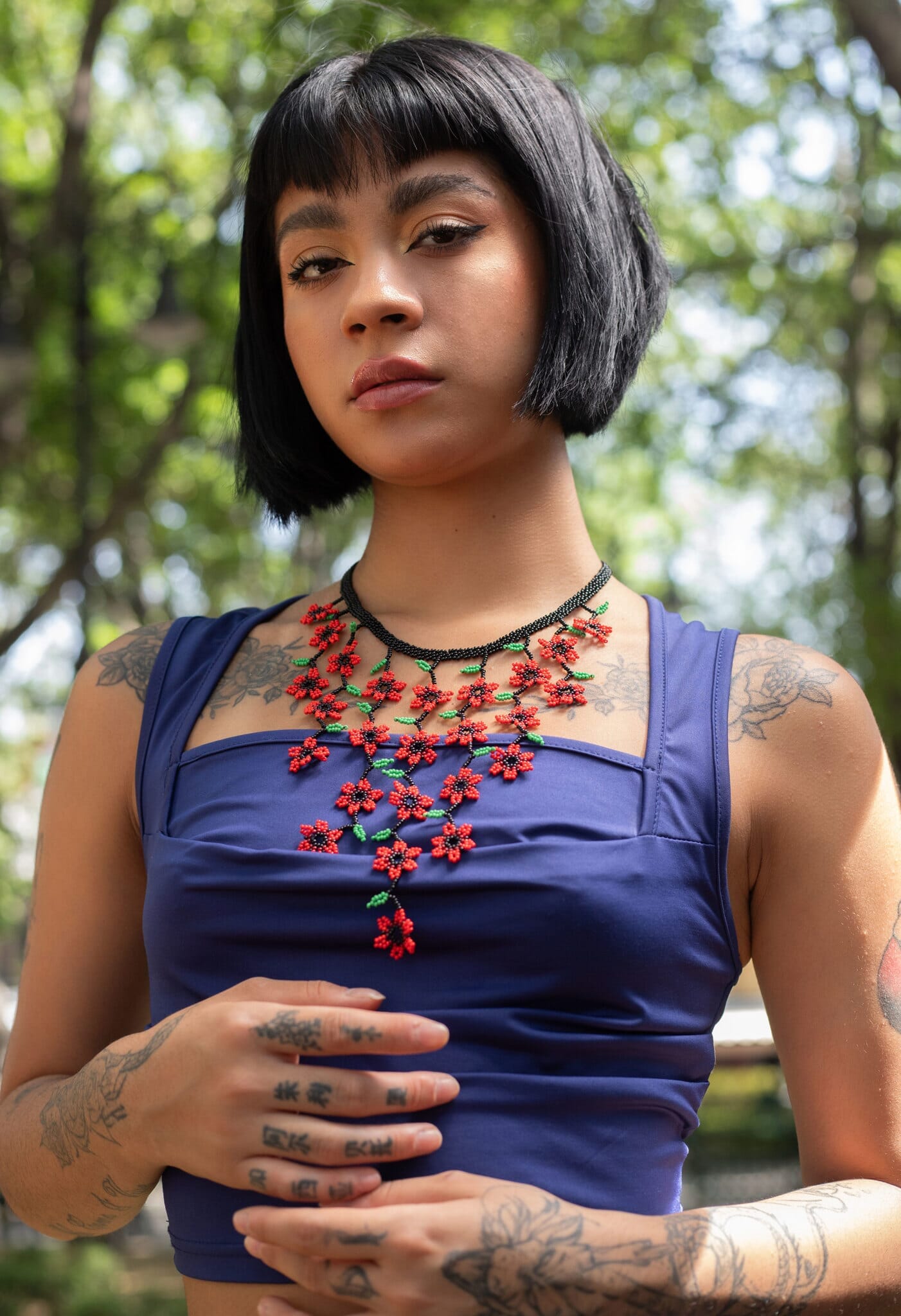 Roses Florecitas Necklaces Mother Sierra