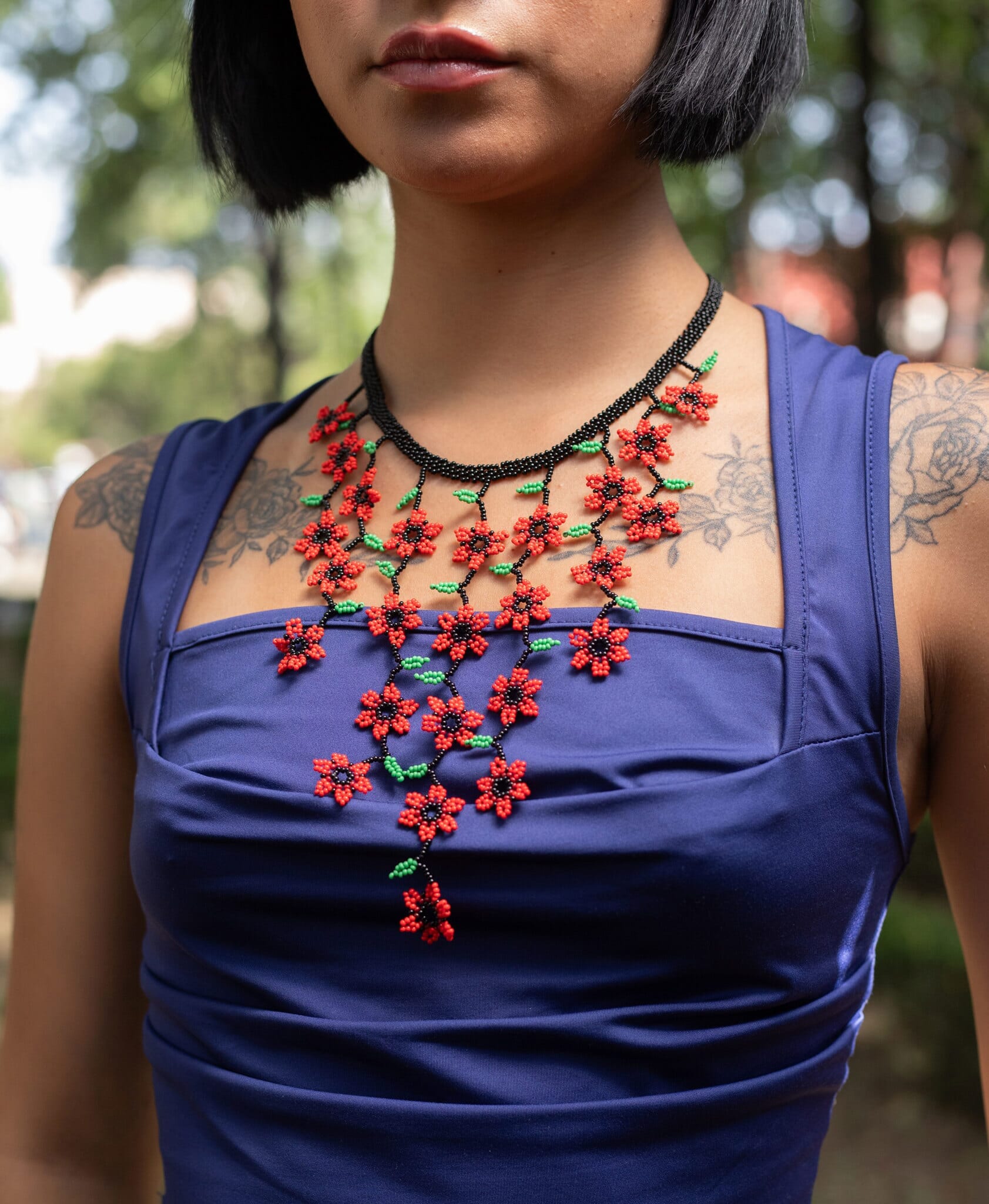 Roses Florecitas Necklaces Mother Sierra