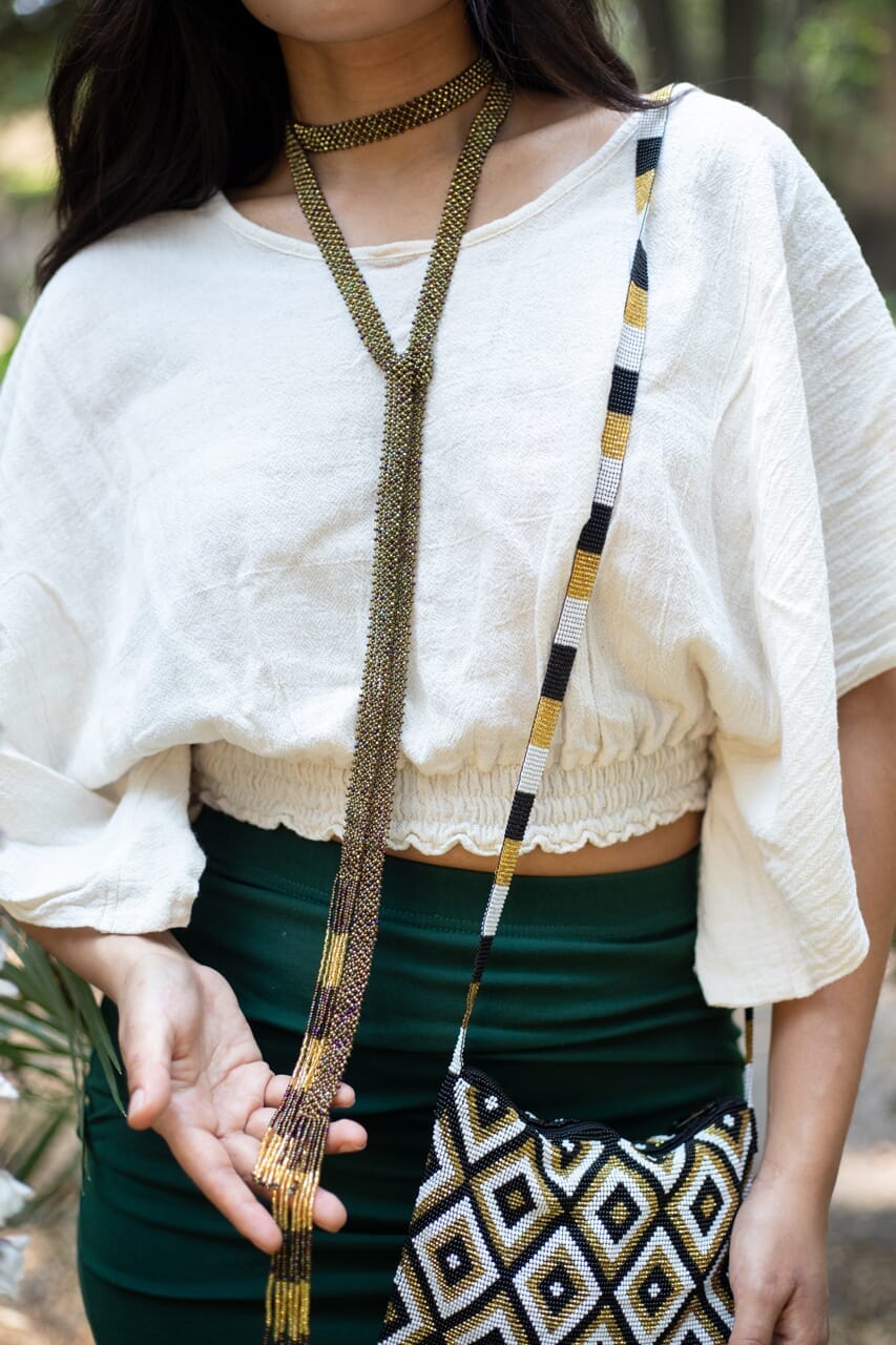 Skinny Scarf Gold Necklaces Mother Sierra