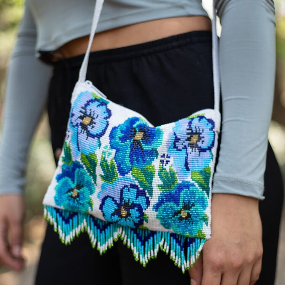 Something Blue Beaded Purses Mother Sierra