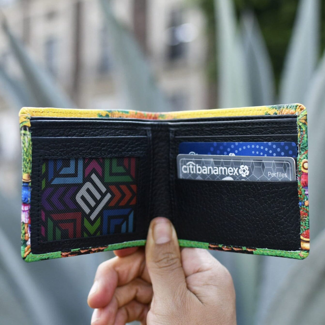 Warm Sunset Leather Art Wallet Wallet Mother Sierra