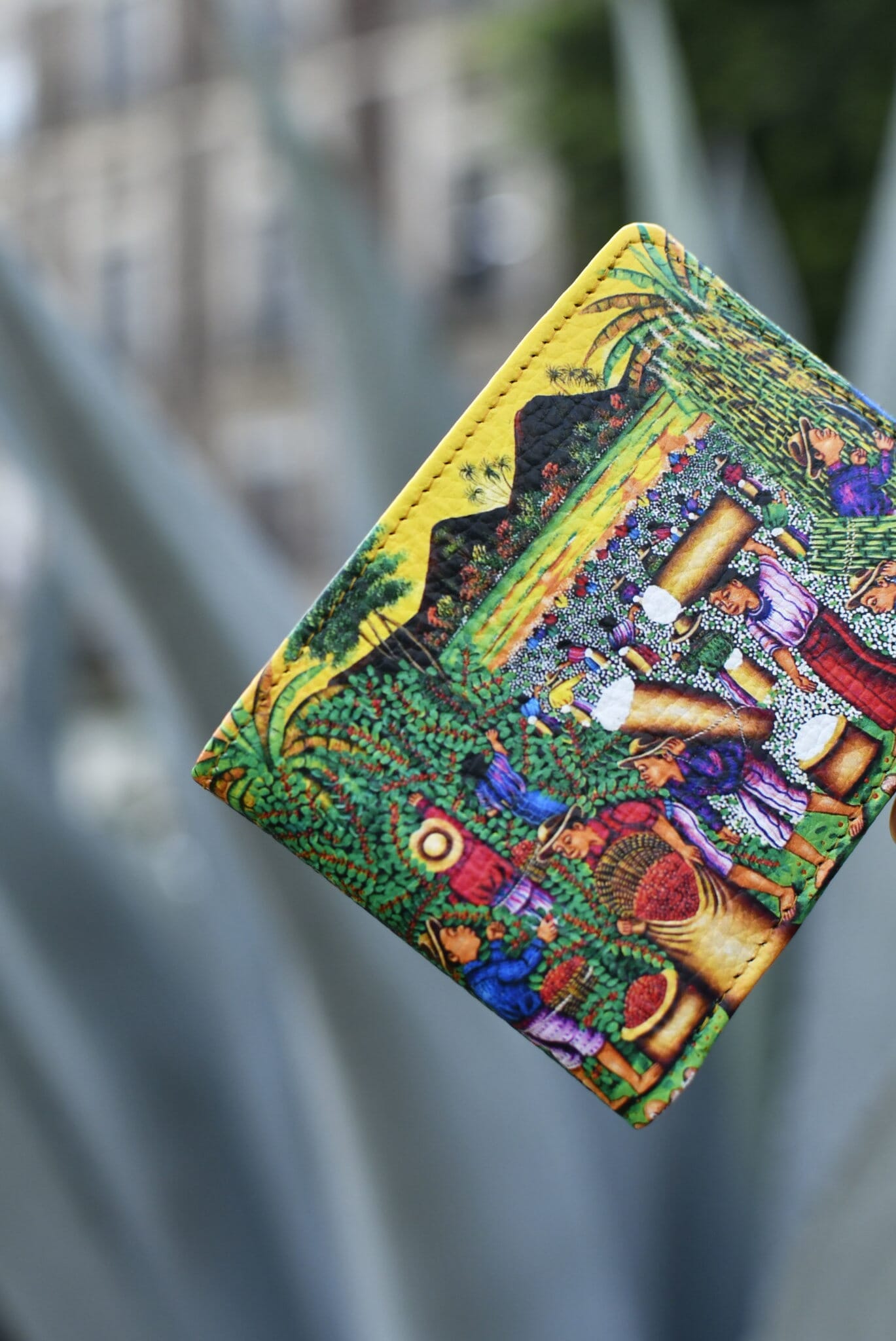 Warm Sunset Leather Art Wallet Wallet Mother Sierra