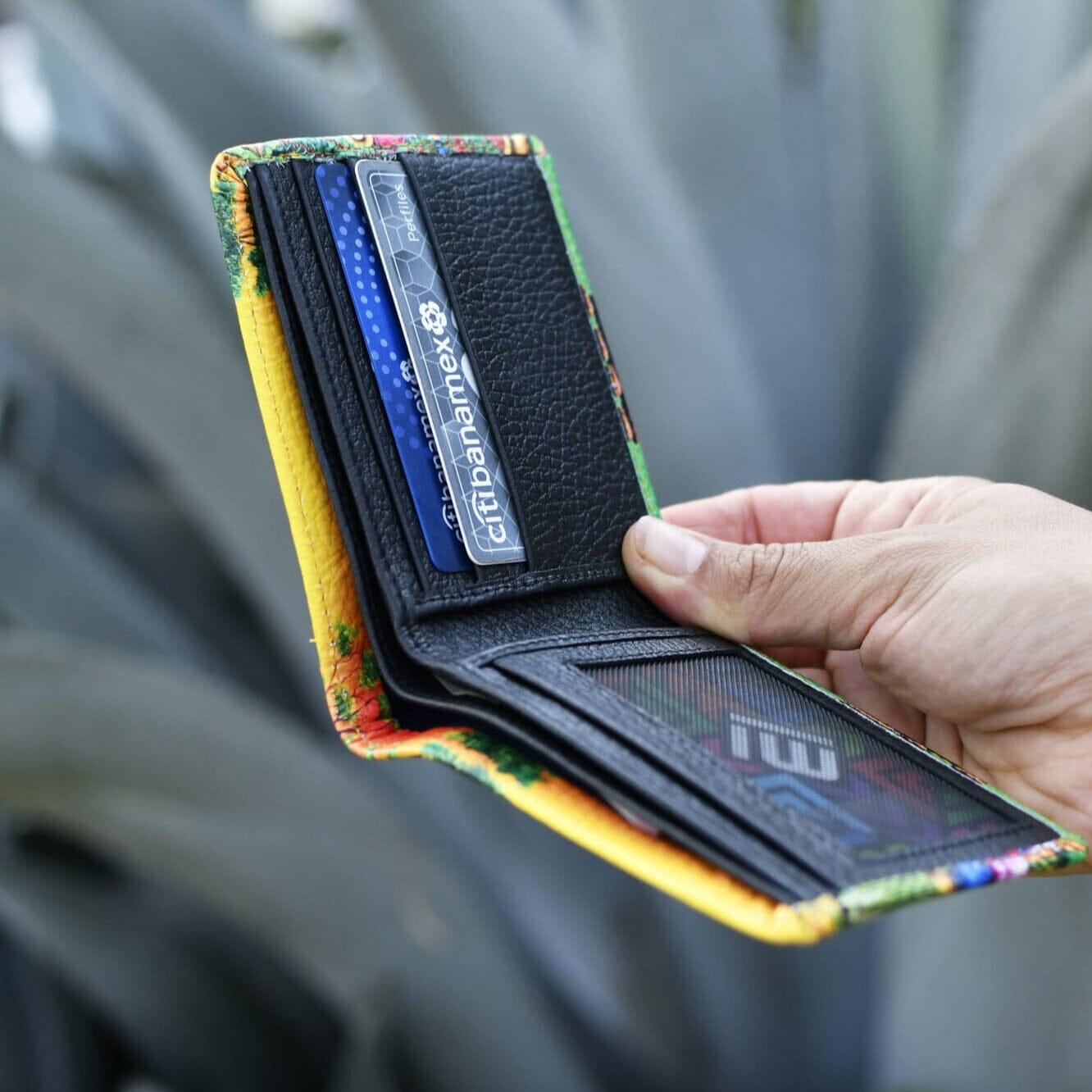 Warm Sunset Leather Art Wallet Wallet Mother Sierra