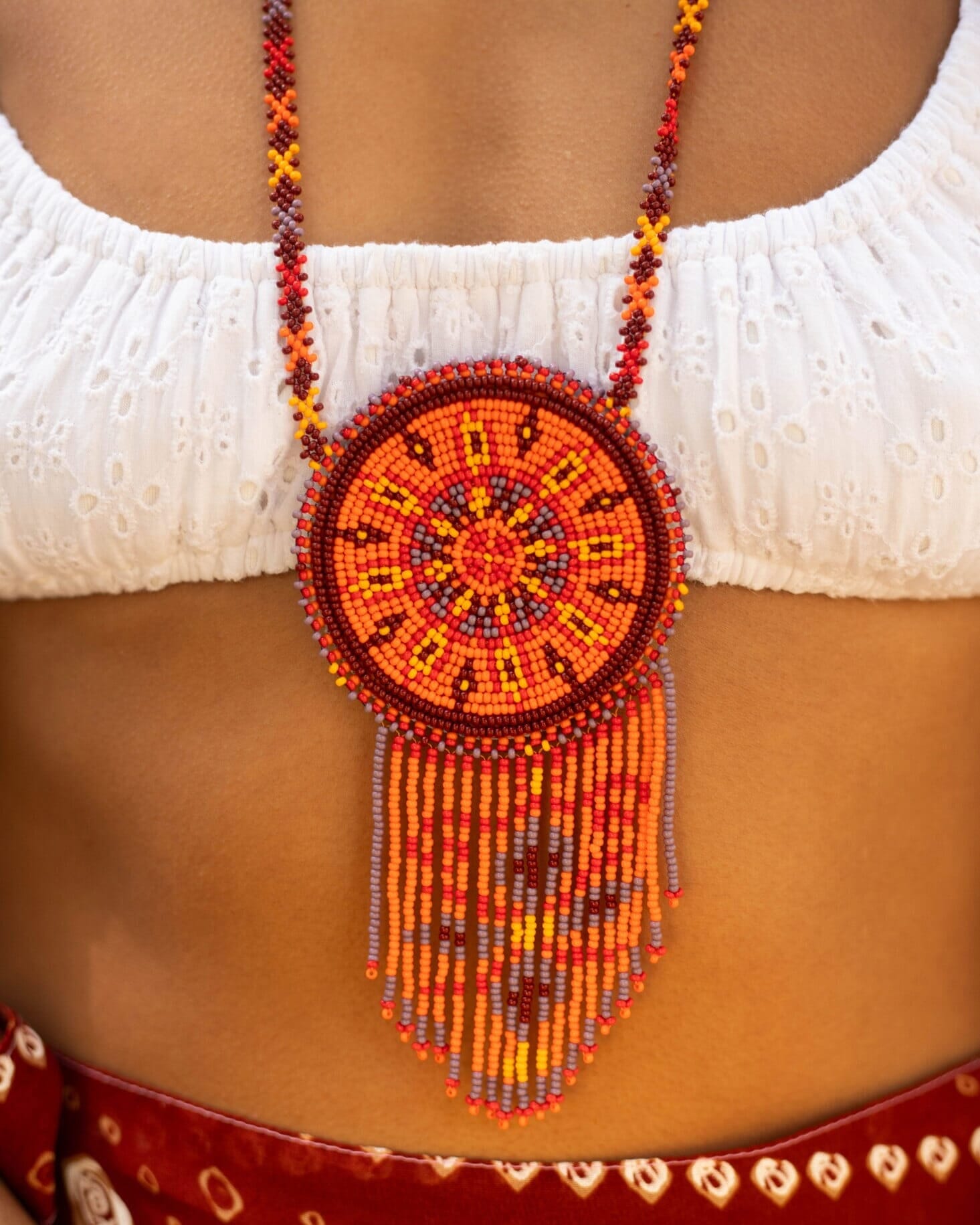Wild Saffron Necklace Bag Mother Sierra