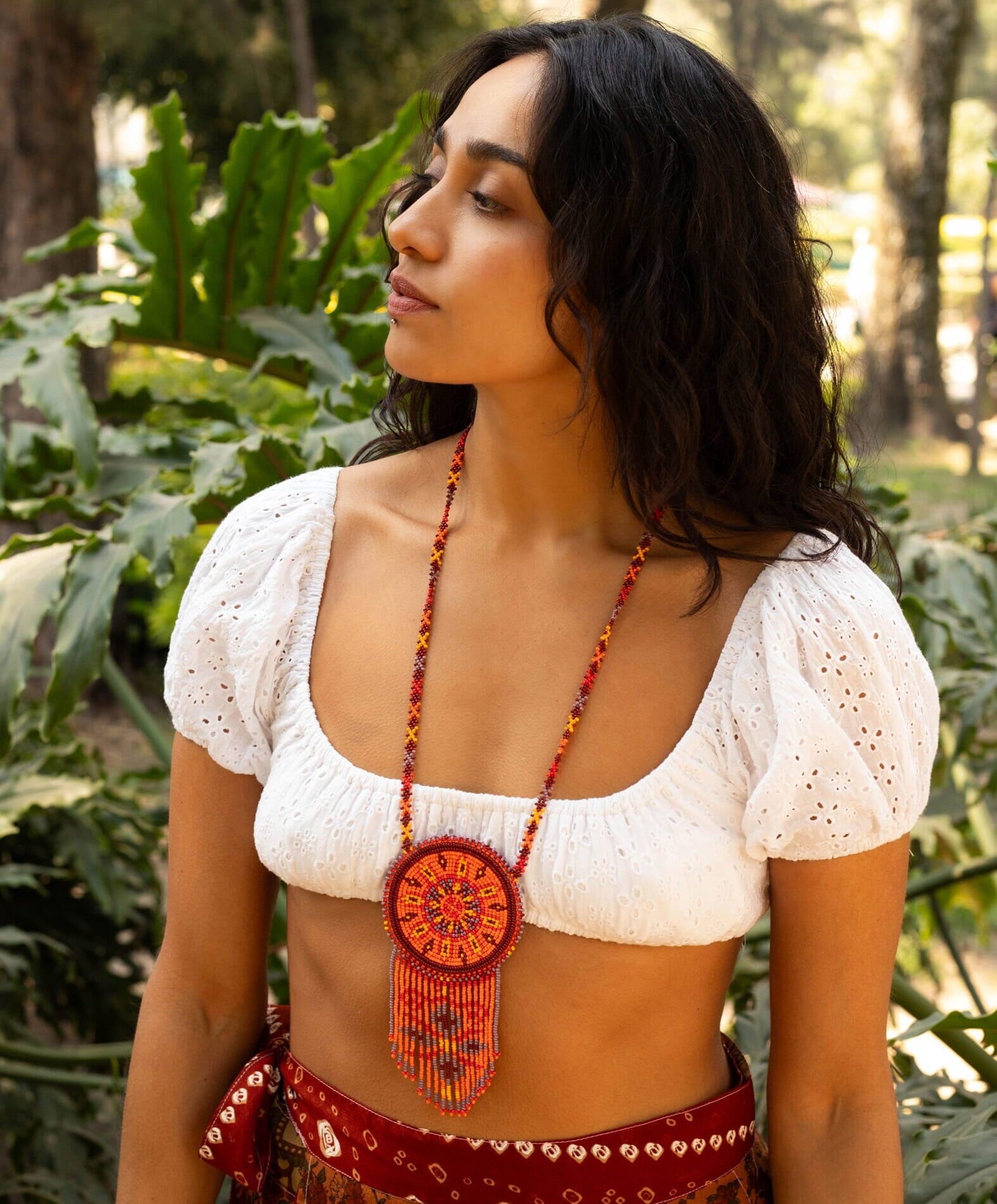 Wild Saffron Necklace Bag Mother Sierra