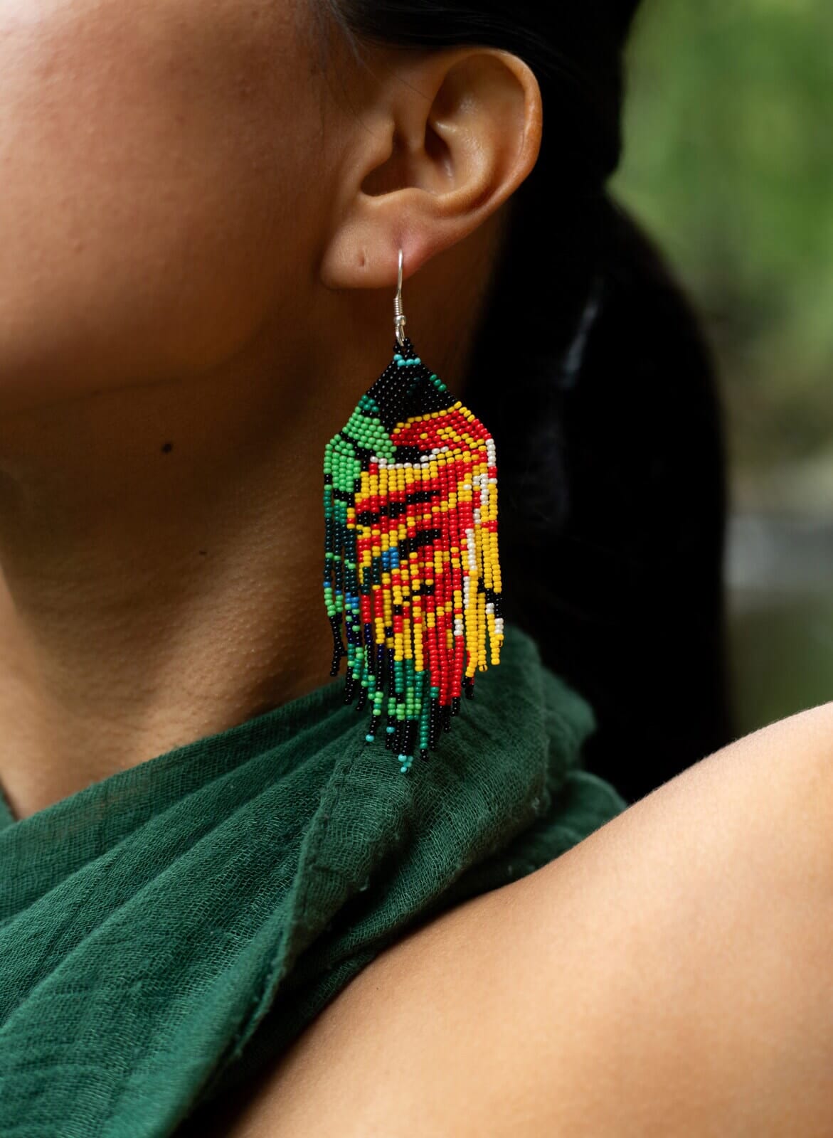 Yellow Palm Earrings Mother Sierra