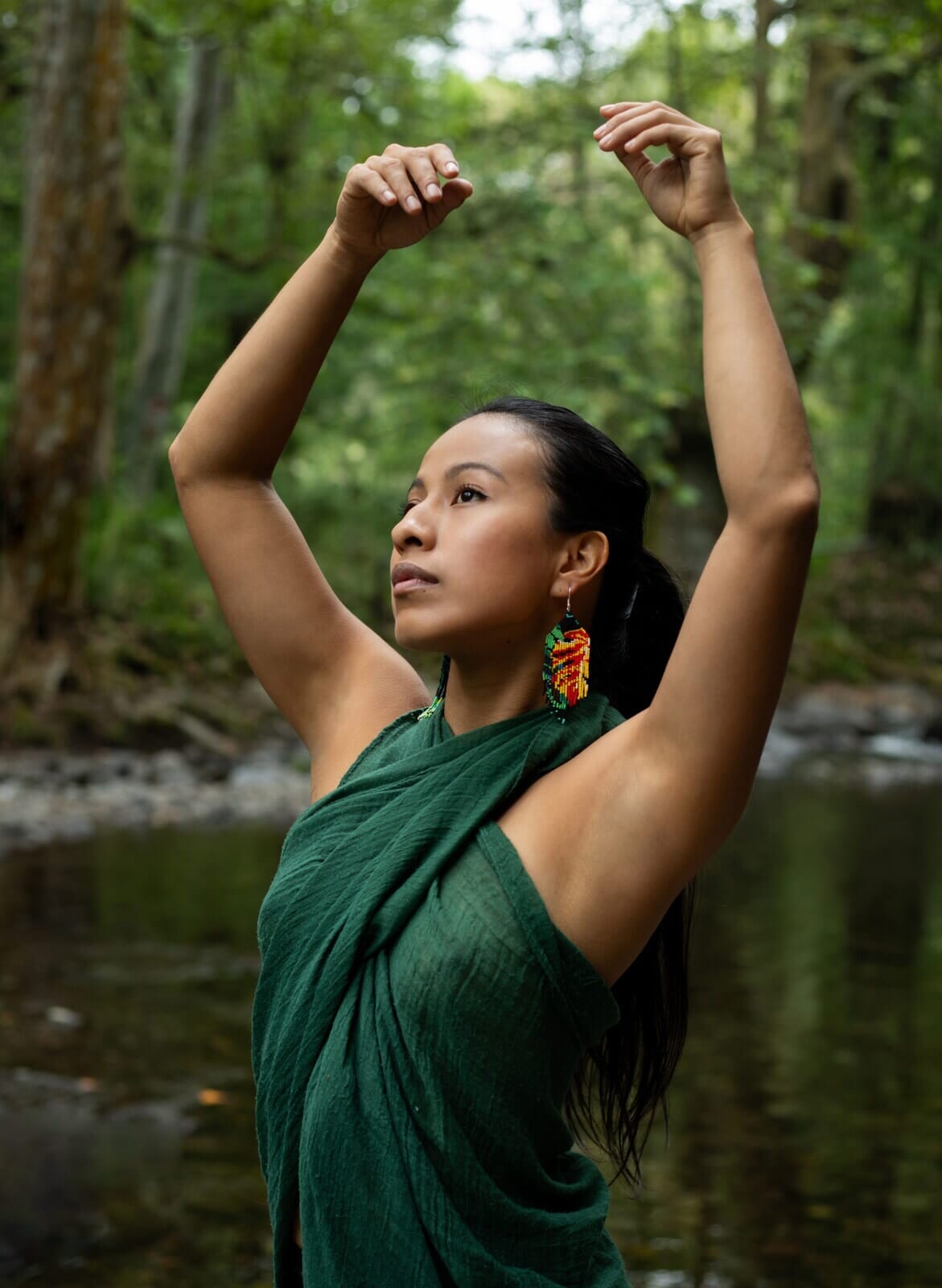 Yellow Palm Earrings Mother Sierra
