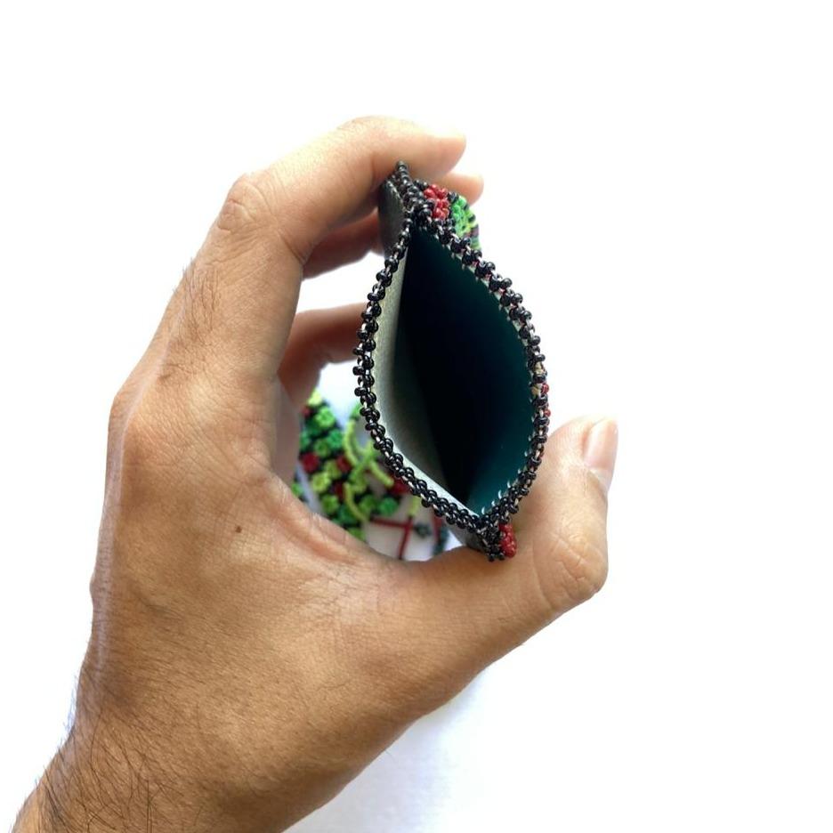 Peyote Handmade Beaded Necklace Bag Fringe Native American Jewelry by Mother Sierra