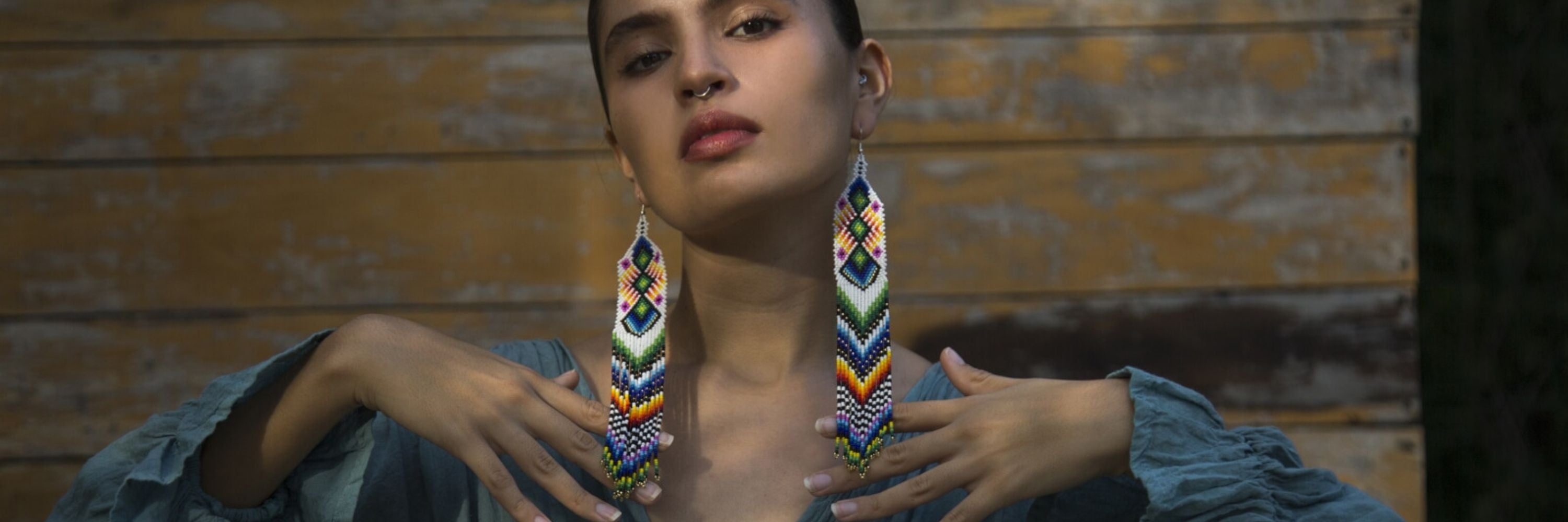 High-quality Handcrafted beaded earrings by Mother Sierra