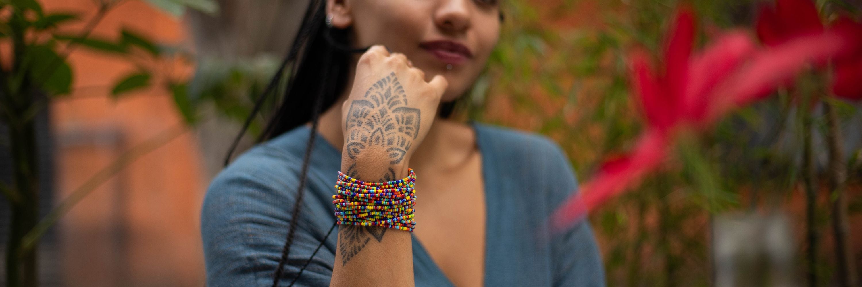 Stylish handmade beadwork bracelets - colorful beaded bracelet by Mother Sierra