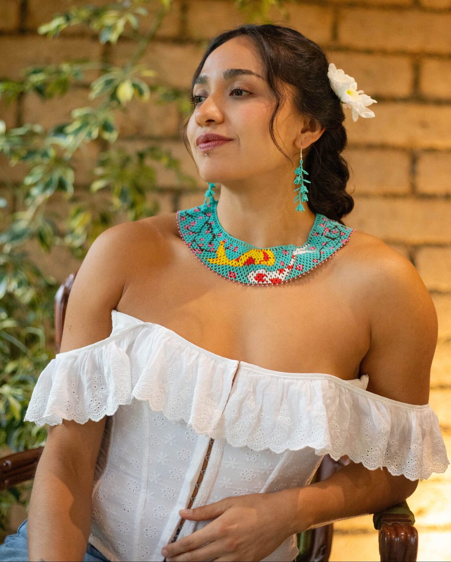 Dancing Peacocks Earrings Earrings Mother Sierra 