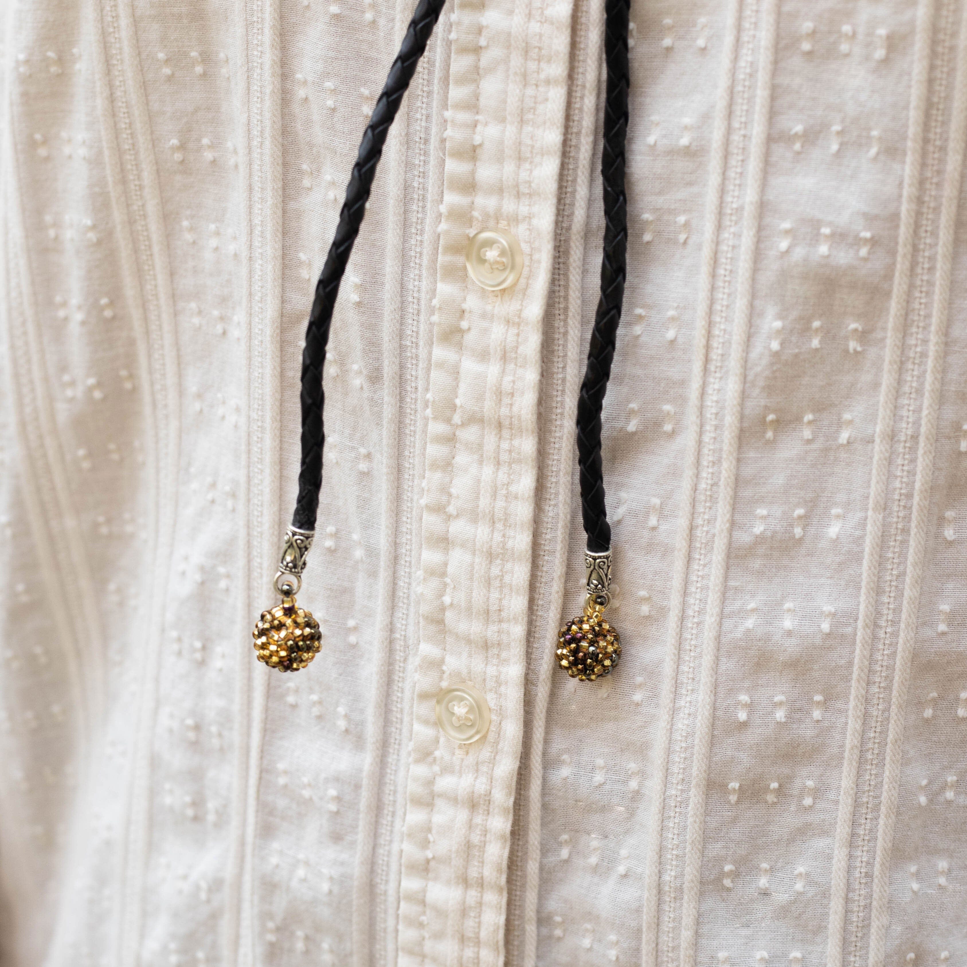 Gold Weaver Bolo Tie Necktie Mother Sierra 
